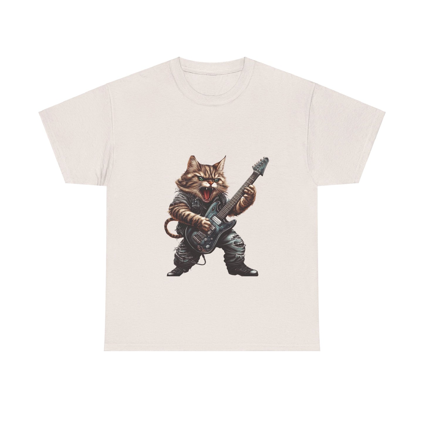 Heavy Metal Cat - Unisex Heavy Cotton Tee