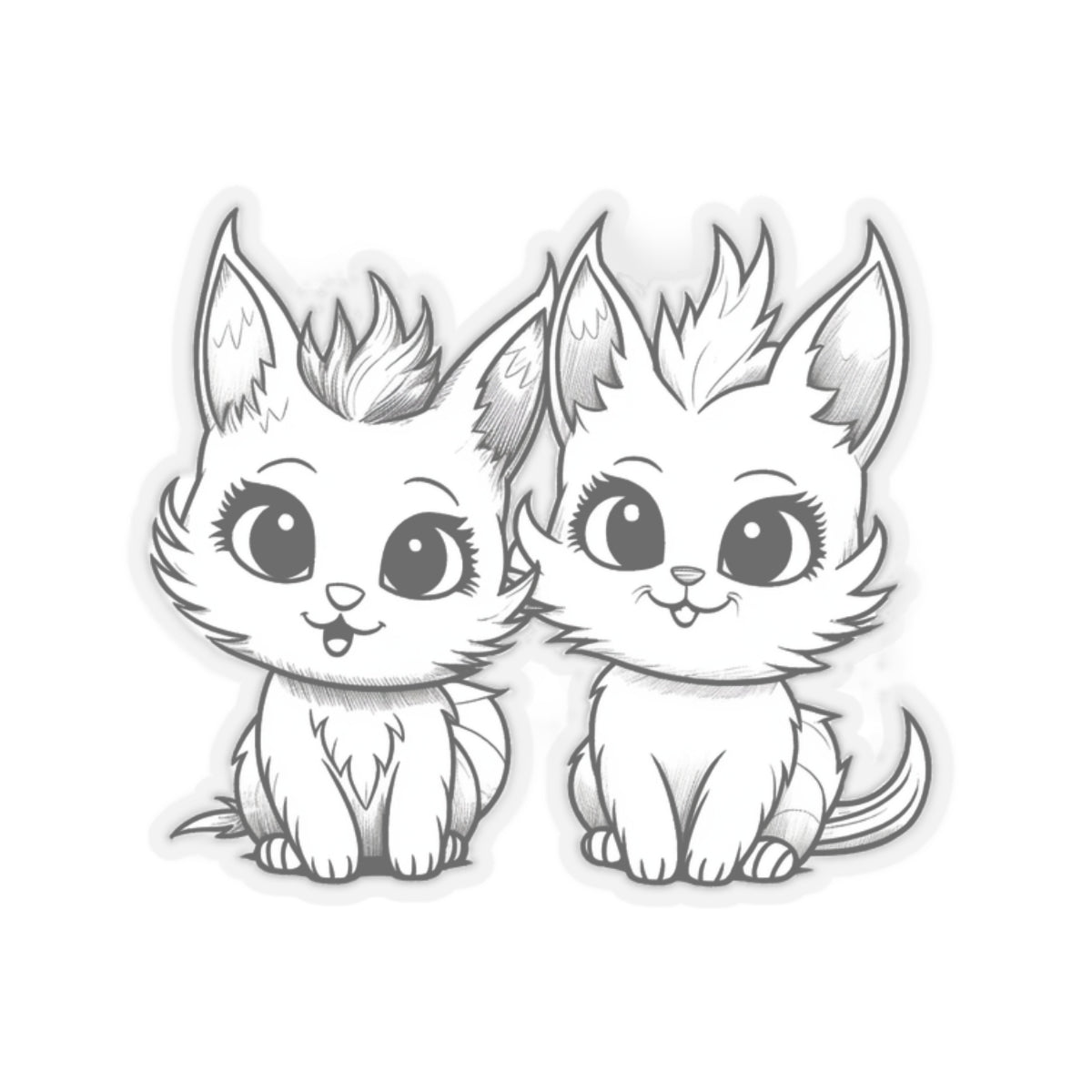 Kitty - Kiss-Cut Stickers