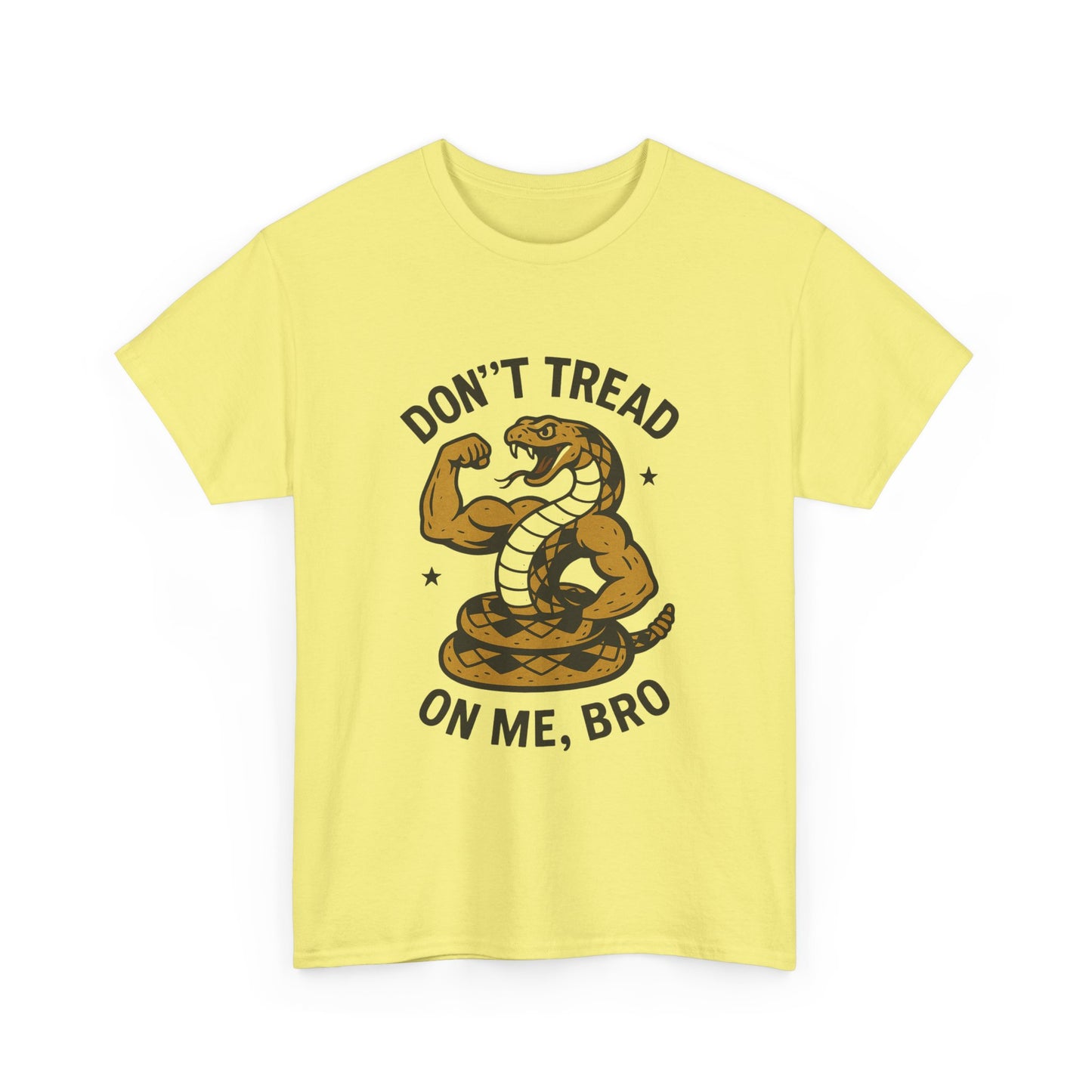 Don't Tread on Me, Bro Heavy Cotton Tee - Unisex Casual Shirt