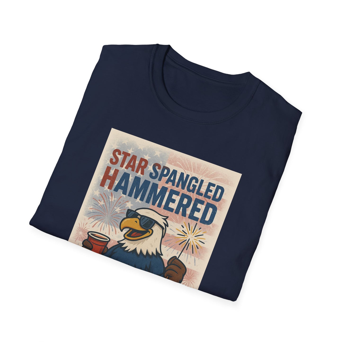Star Spangled Hammered T-Shirt - 4th of July Celebration Tee