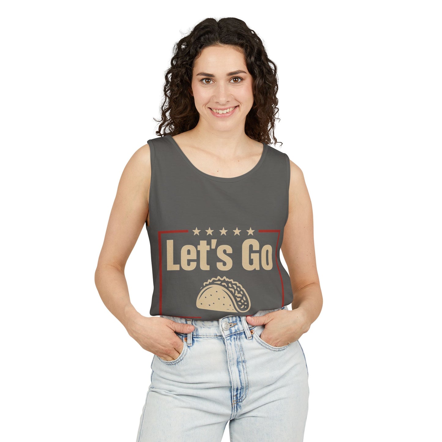 Let's Go Taco Unisex Tank Top | Summer Vibes, Casual Wear, Gift for Food Lovers, Taco Night, outdoor activities
