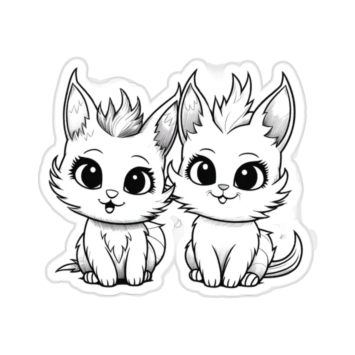 Kitty - Kiss-Cut Stickers
