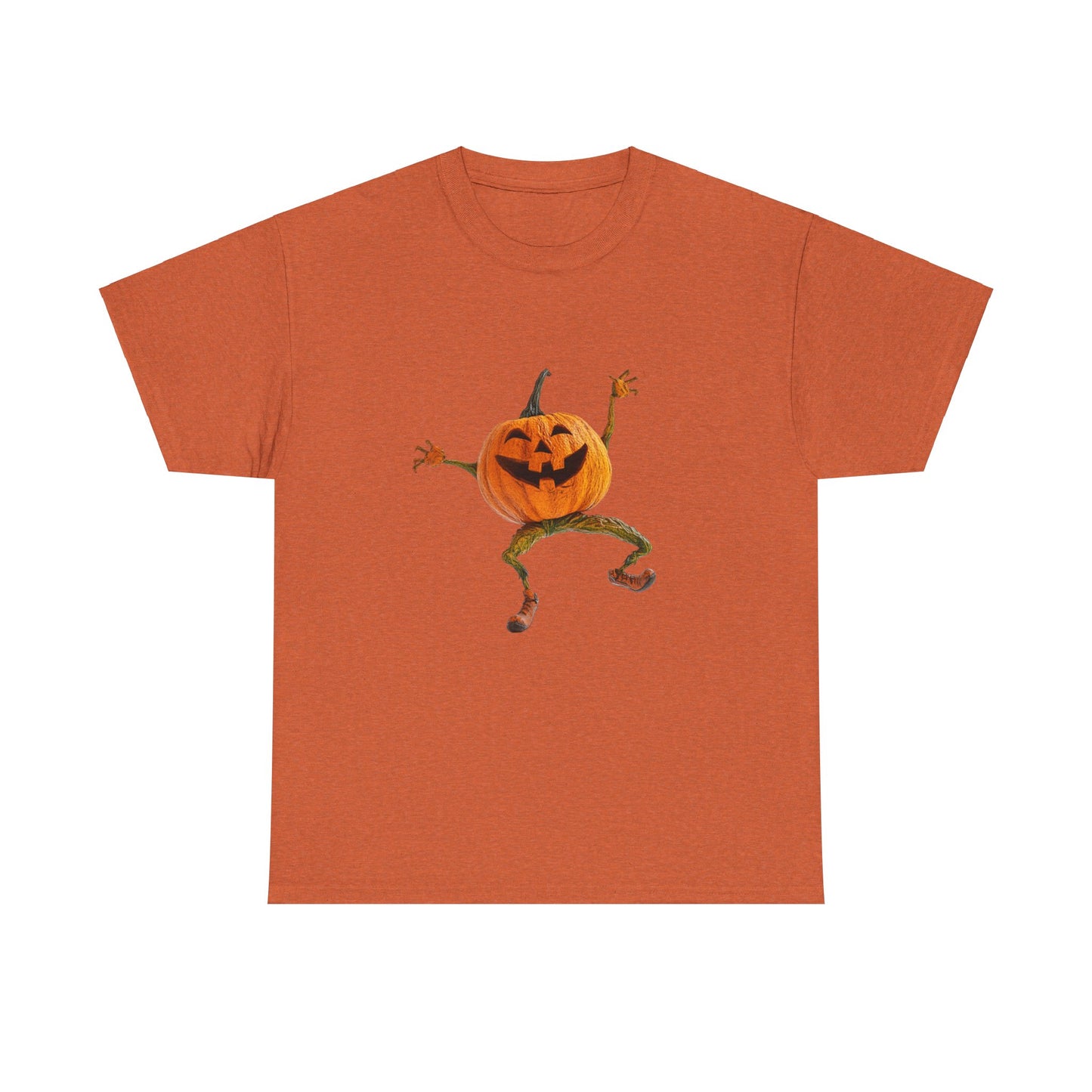 Dancing Pumpkin Man - Unisex Heavy Cotton Tee