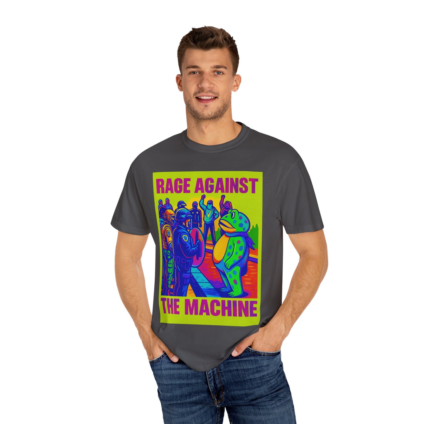 Funny Frog Rage! Unisex T-shirt - Portland Oregon Ice Agents Rage Against The Machine