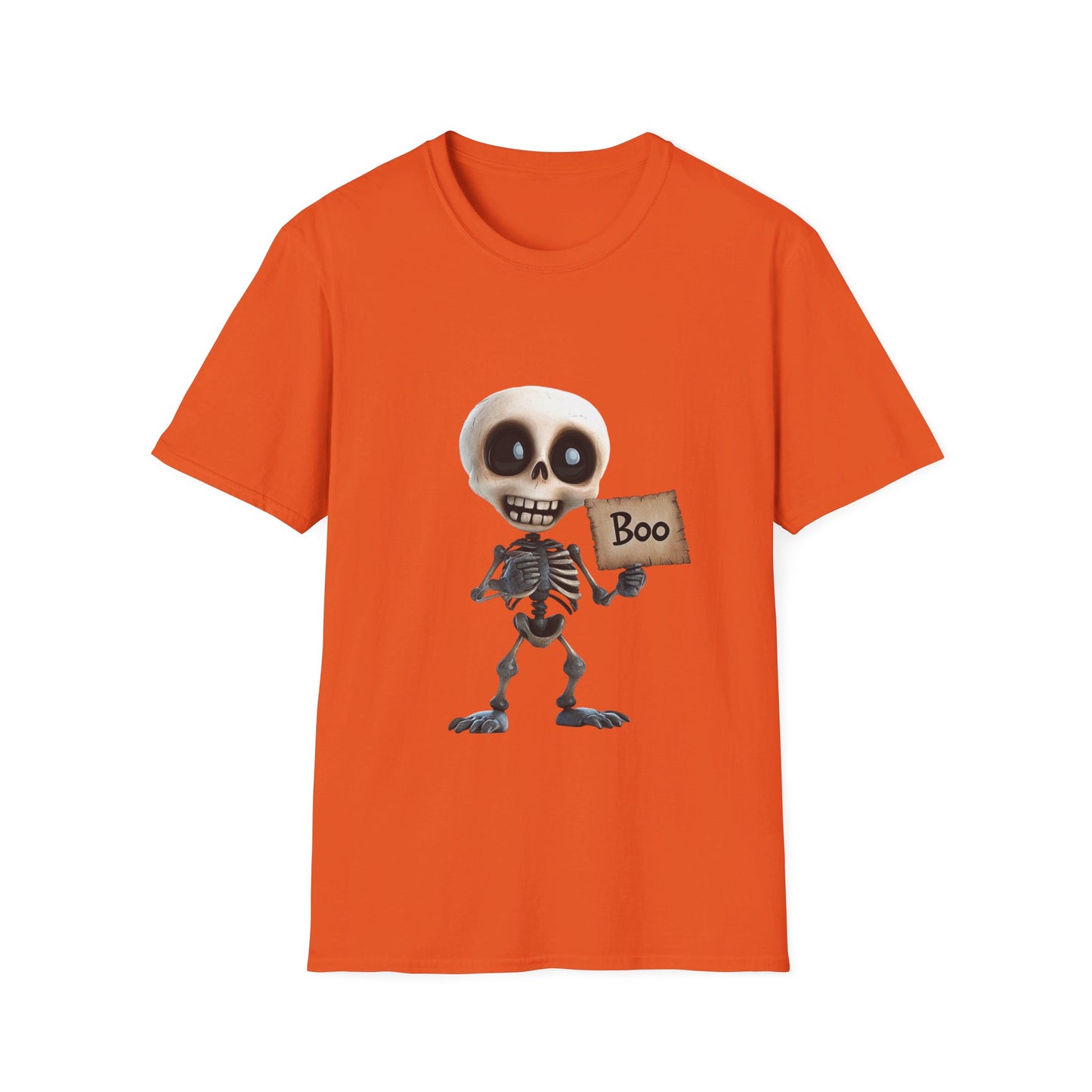 Skeleton Boo shirt - Unisex Softstyle T-Shirt
