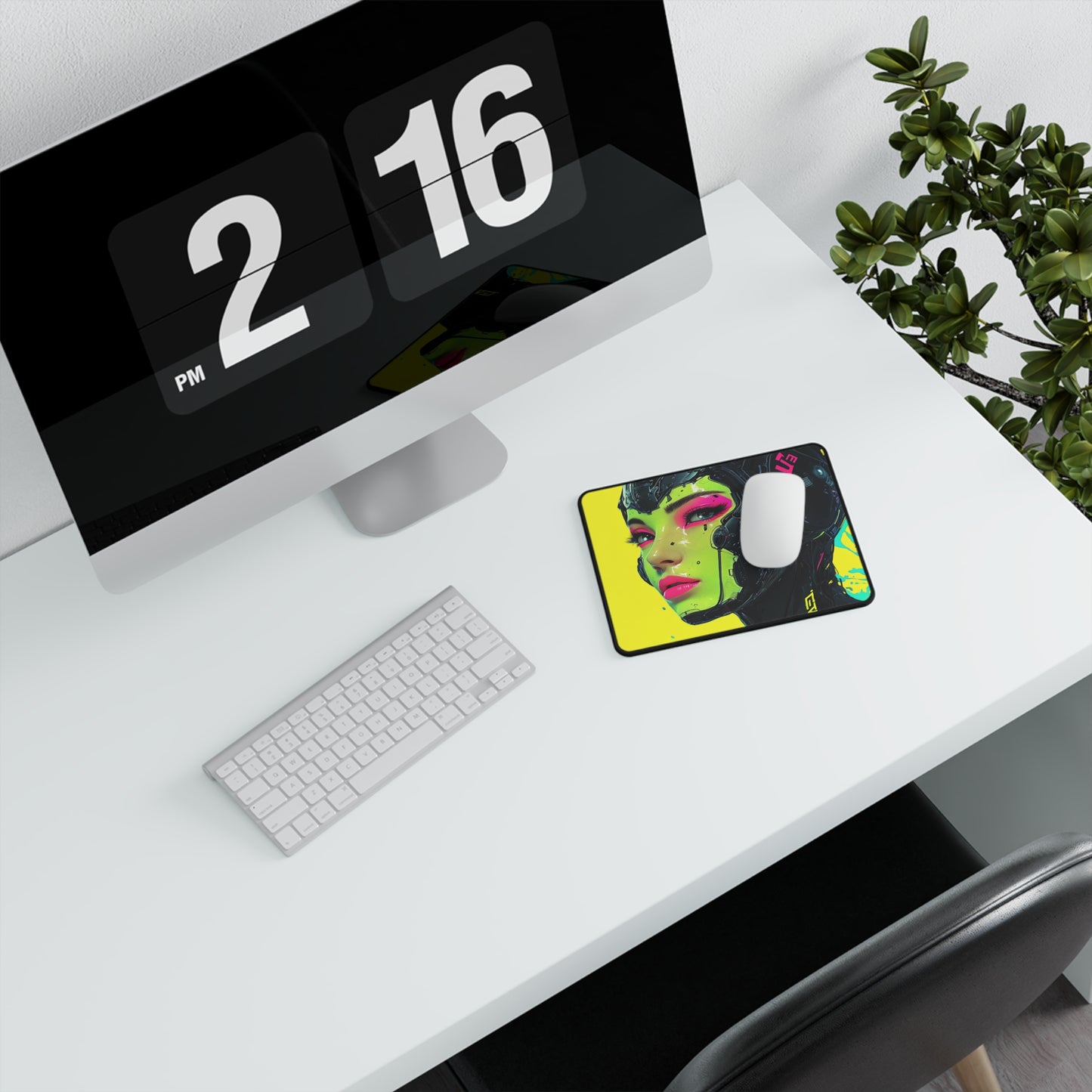 Cybernetic Cyberpunk- Non-Slip Gaming Mouse Pad