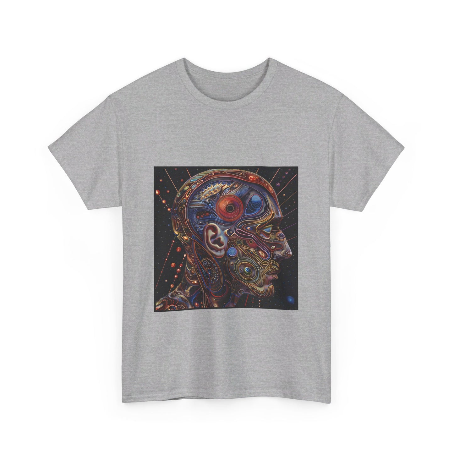 Fractal face - Unisex Heavy Cotton Tee