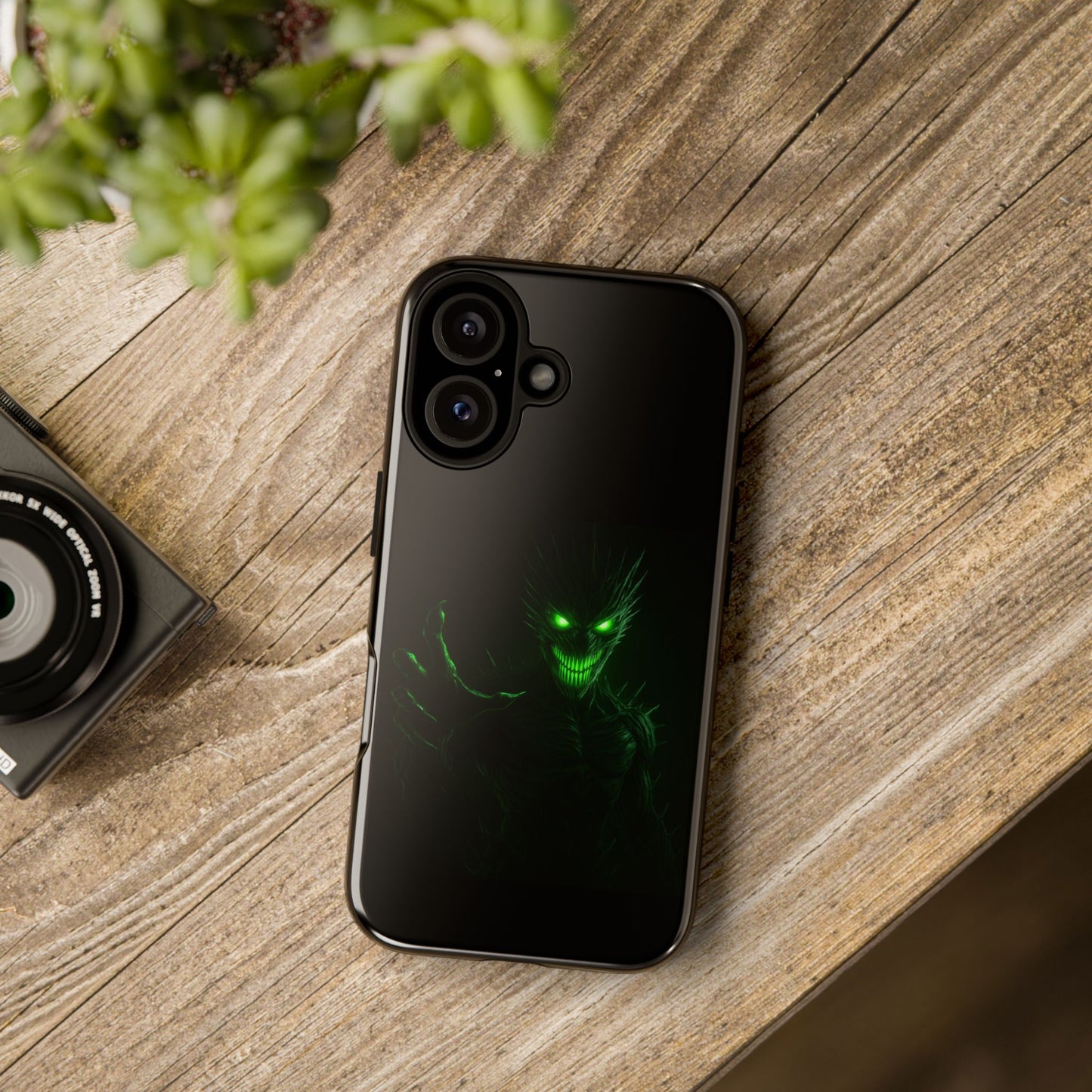Phone Case - Spooky Green Glow Devil