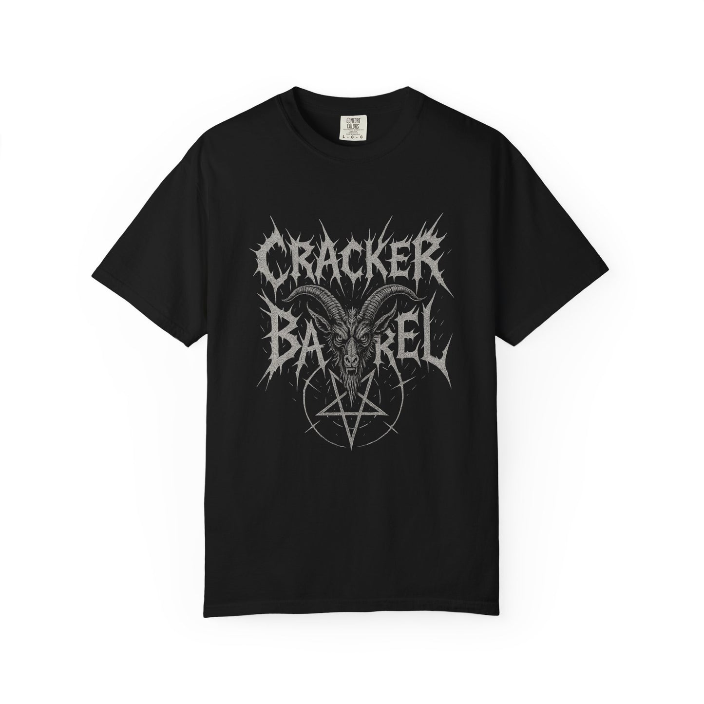 Gothic Graphic cracker barrel T-Shirt, Alternative Apparel, Unisex Band Tee, Cracker Barrel Design, Edgy Fashion Top