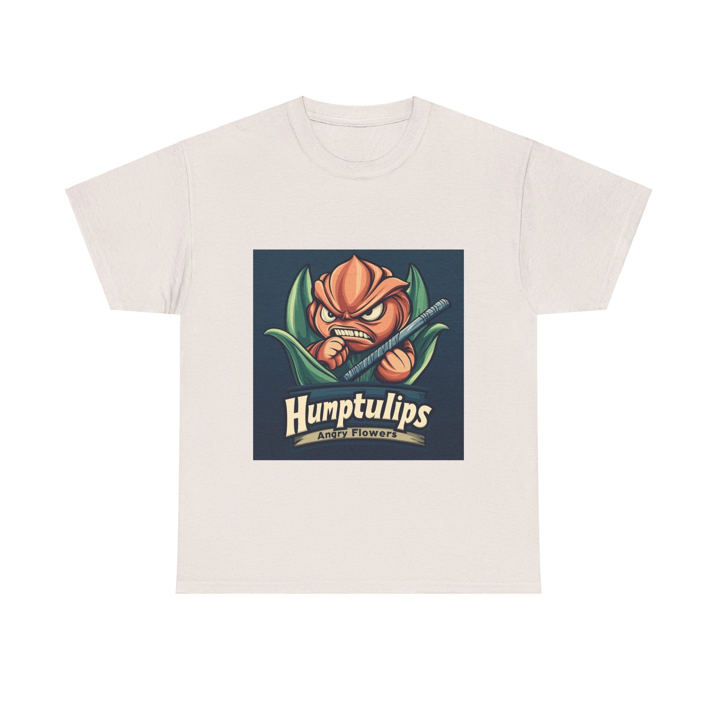Humptulips Angry Flowers - Unisex Heavy Cotton Tee