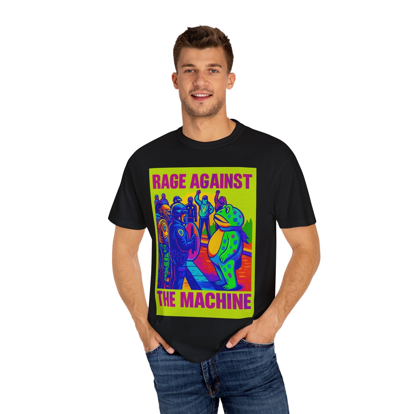 Funny Frog Rage! Unisex T-shirt - Portland Oregon Ice Agents Rage Against The Machine