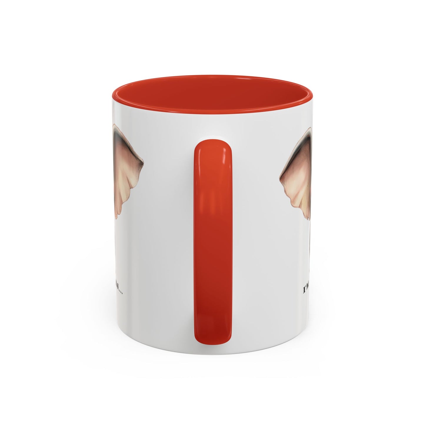 Elephant I'm all ears - Accent Coffee Mug (11, 15oz)