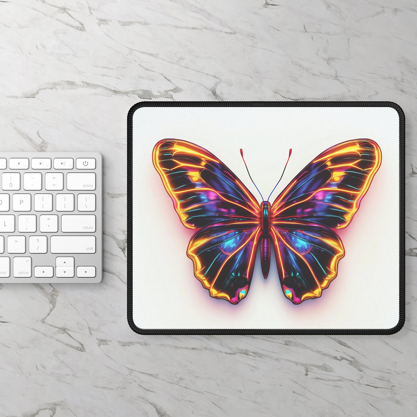 Neon Butterfly - Gaming Mouse Pad