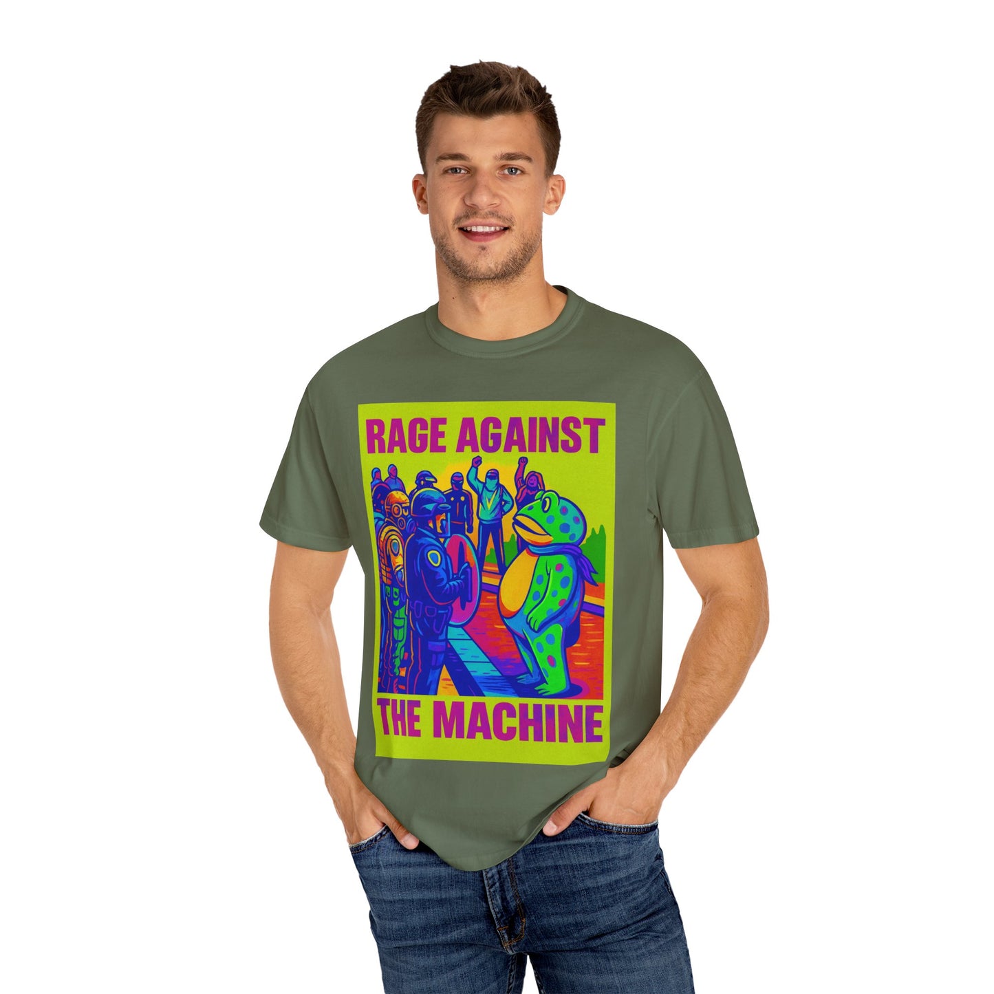 Funny Frog Rage! Unisex T-shirt - Portland Oregon Ice Agents Rage Against The Machine
