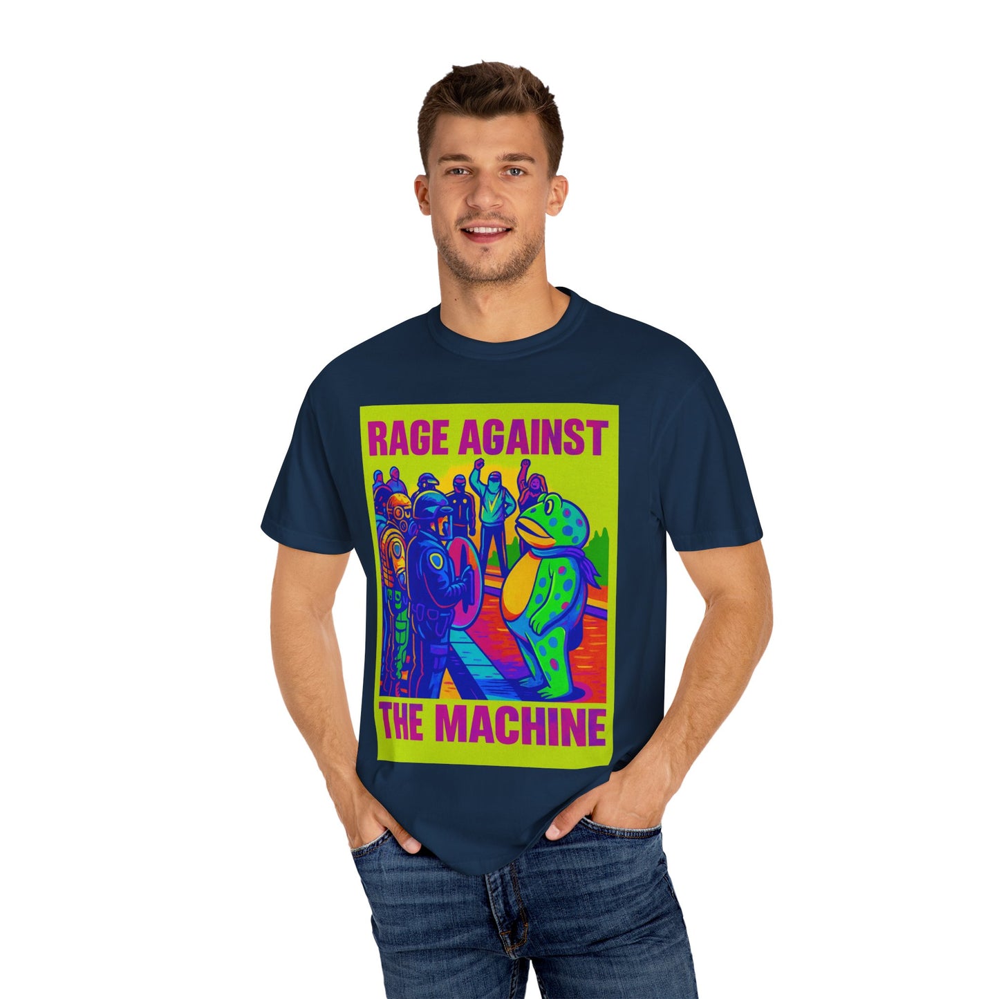 Funny Frog Rage! Unisex T-shirt - Portland Oregon Ice Agents Rage Against The Machine