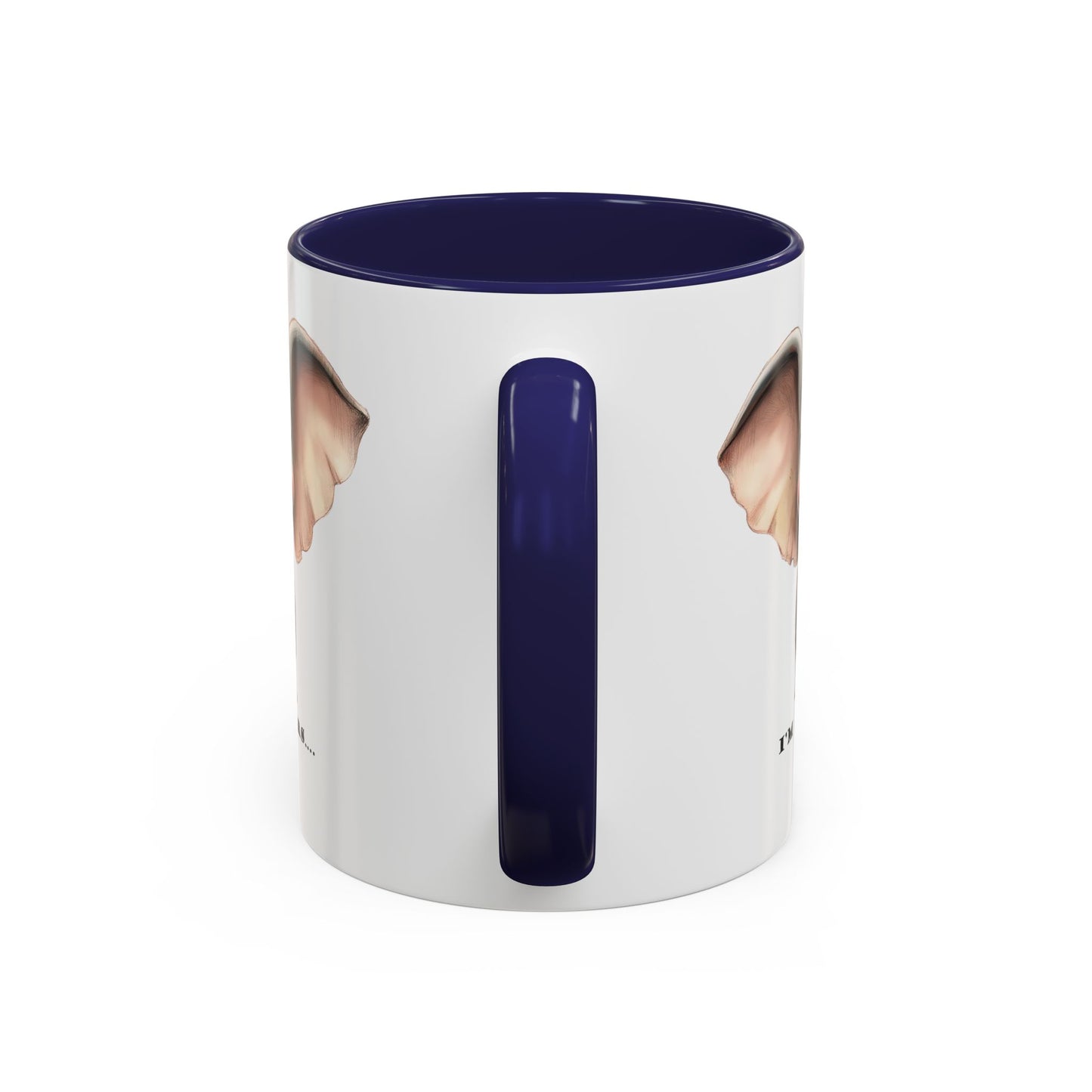 Elephant I'm all ears - Accent Coffee Mug (11, 15oz)