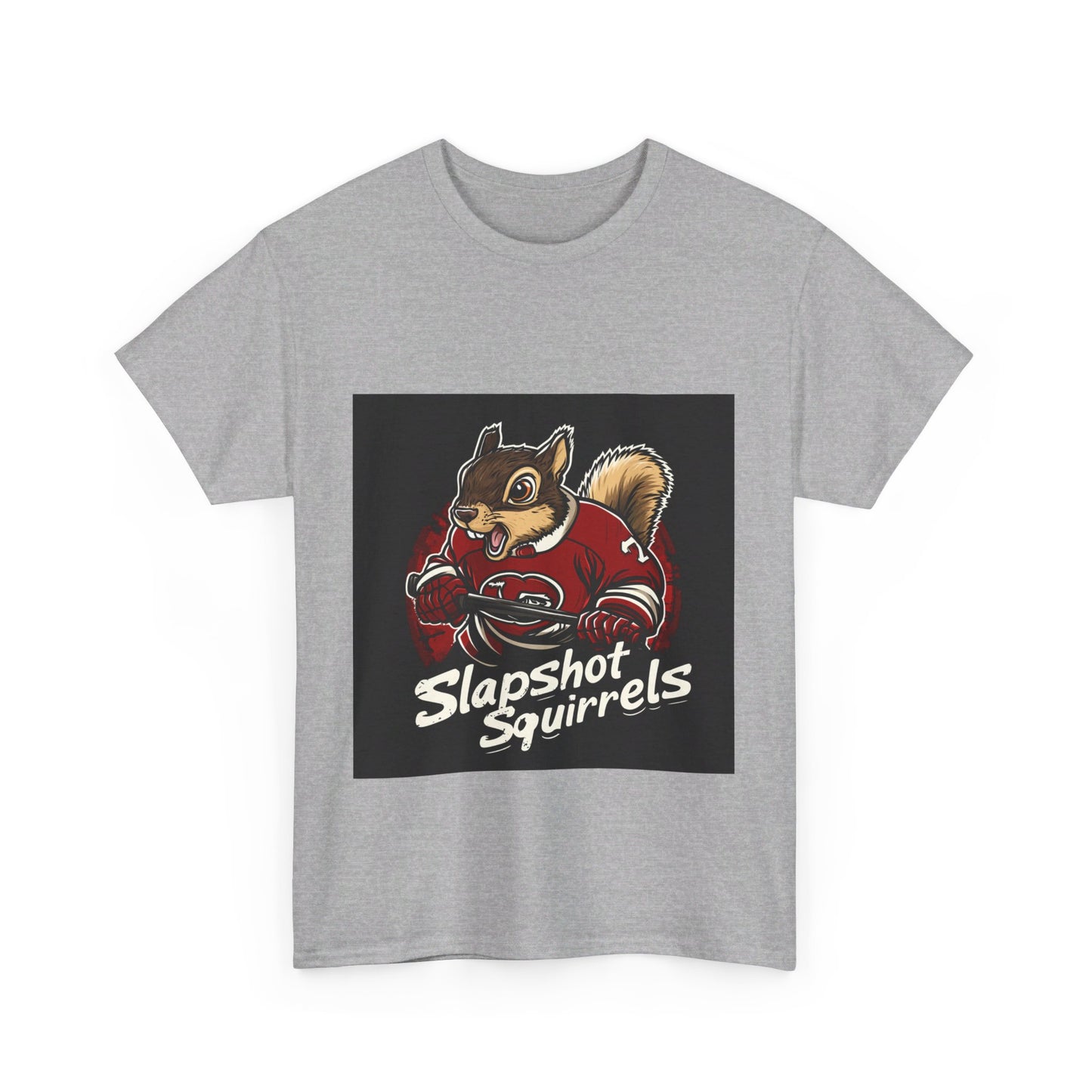 Slapshot Squirrels hockey - Unisex Heavy Cotton Tee