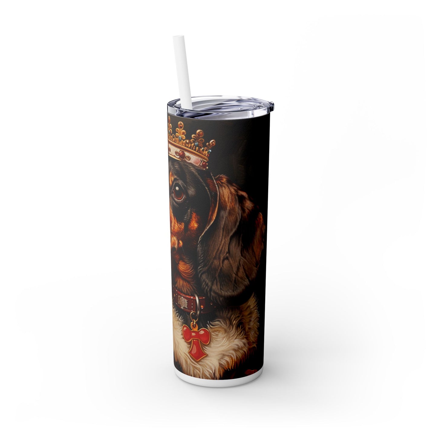 Lord Doxie - Skinny Tumbler with Straw, 20oz