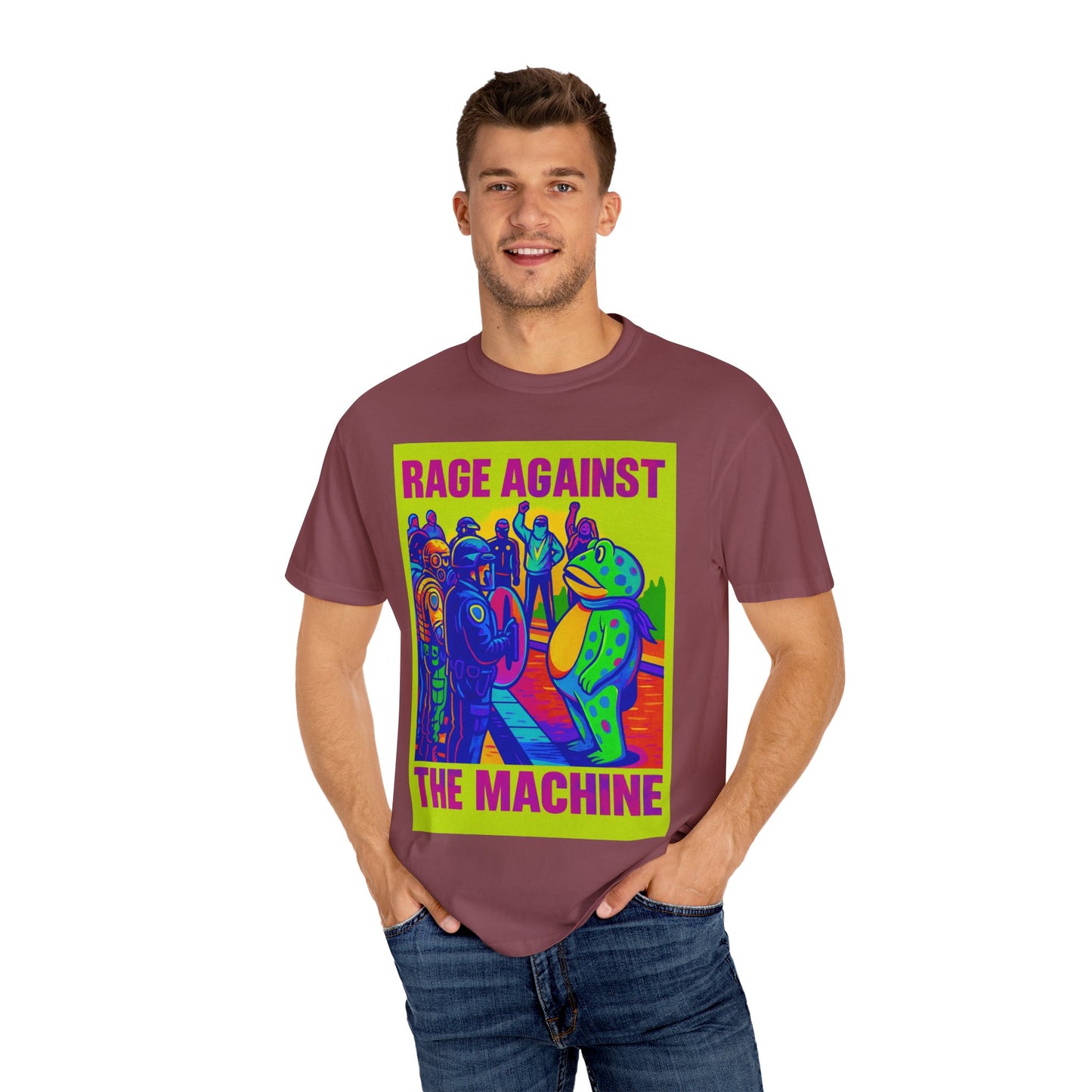 Funny Frog Rage! Unisex T-shirt - Portland Oregon Ice Agents Rage Against The Machine