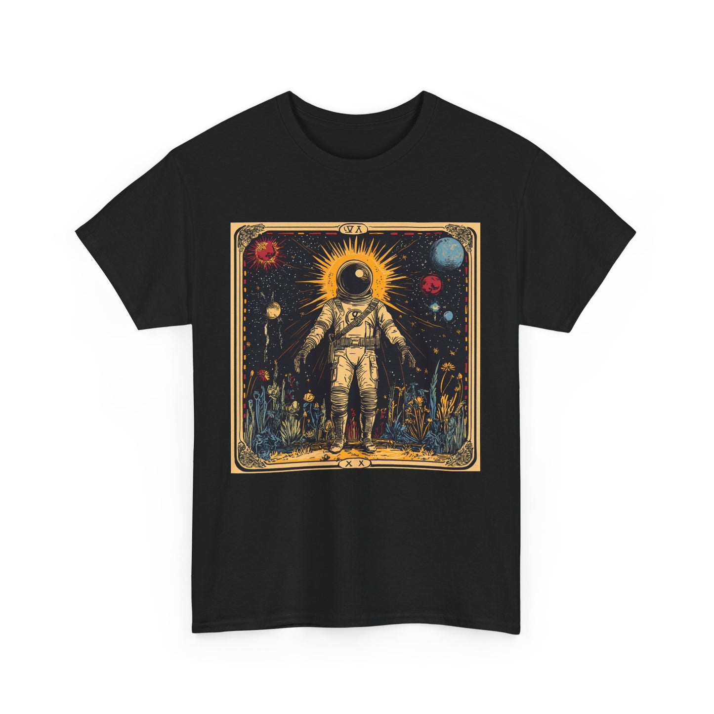 Spaceman Tarot - Unisex Heavy Cotton Tee