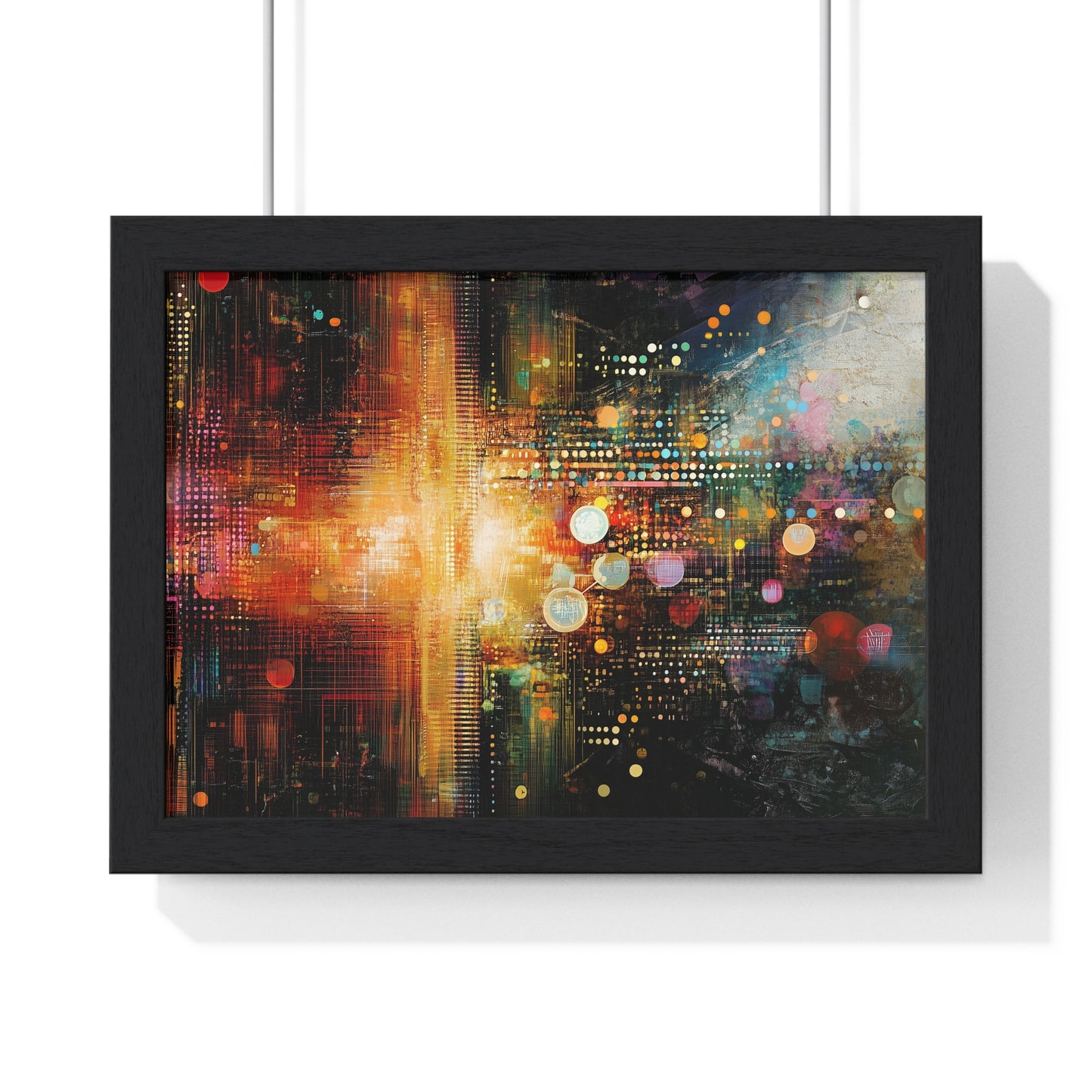 Multidimensional collisions - Horizontal Framed Poster