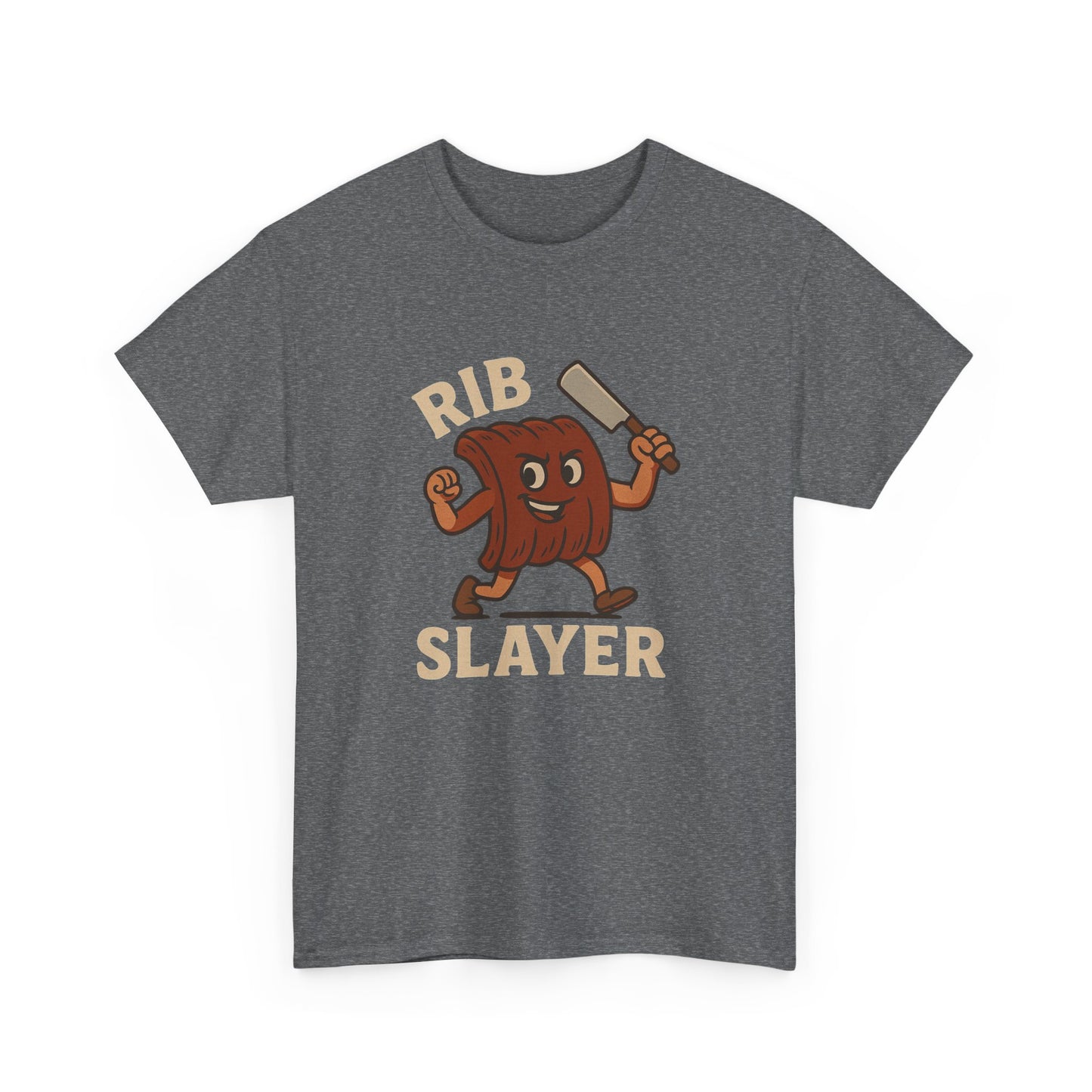 Rib Slayer Graphic T-Shirt BBQ Humor
