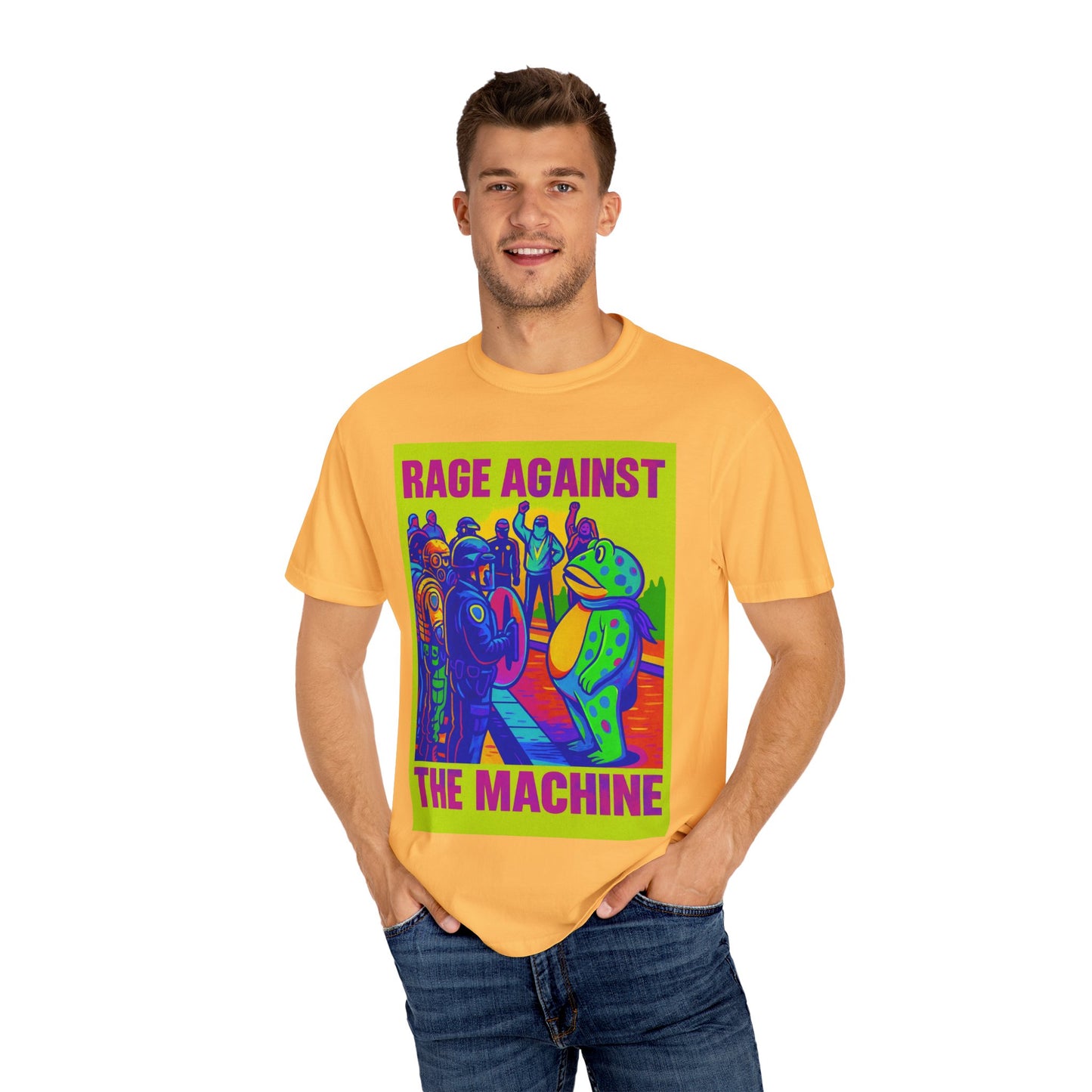 Funny Frog Rage! Unisex T-shirt - Portland Oregon Ice Agents Rage Against The Machine