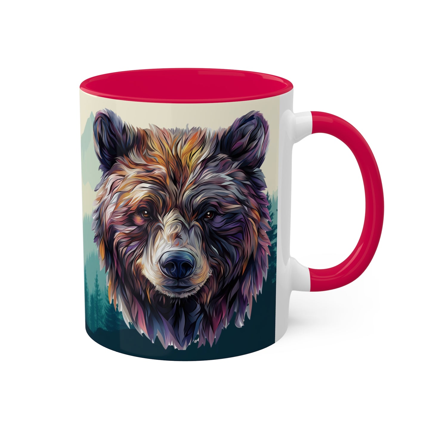Artistic Bear - Colorful Mugs, 11oz