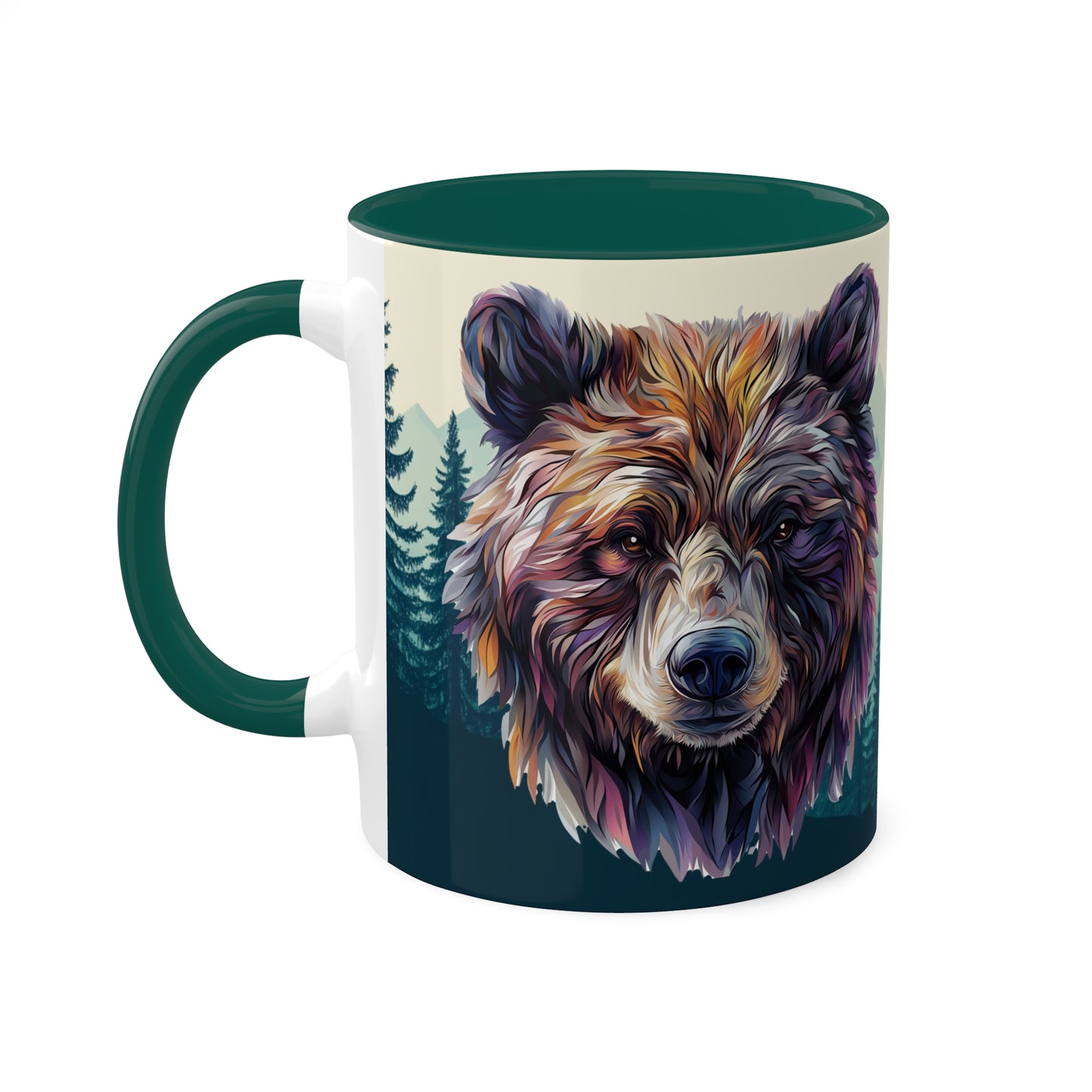 Artistic Bear - Colorful Mugs, 11oz