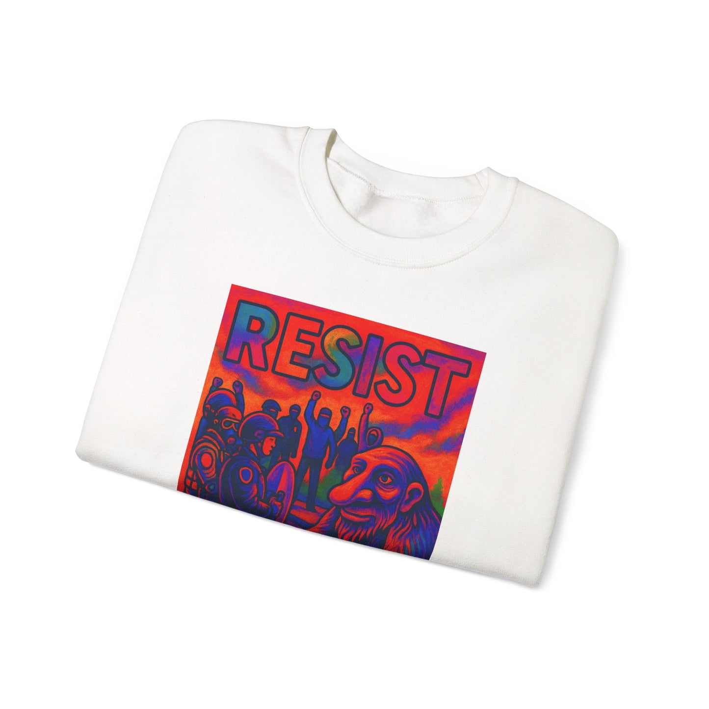 Resist No Kings Seattle Troll Unisex Sweatshirt - Bold Statement Apparel, Cozy