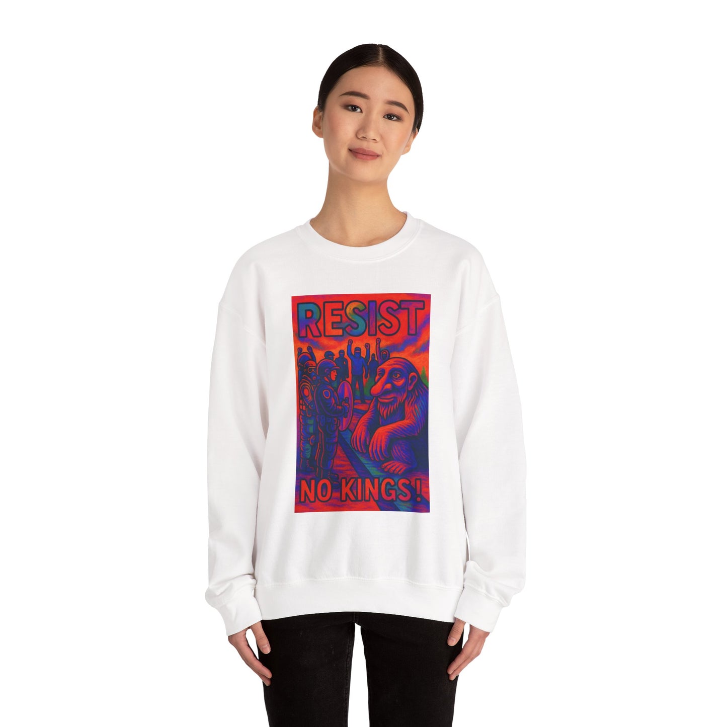 Resist No Kings Seattle Troll Unisex Sweatshirt - Bold Statement Apparel, Cozy