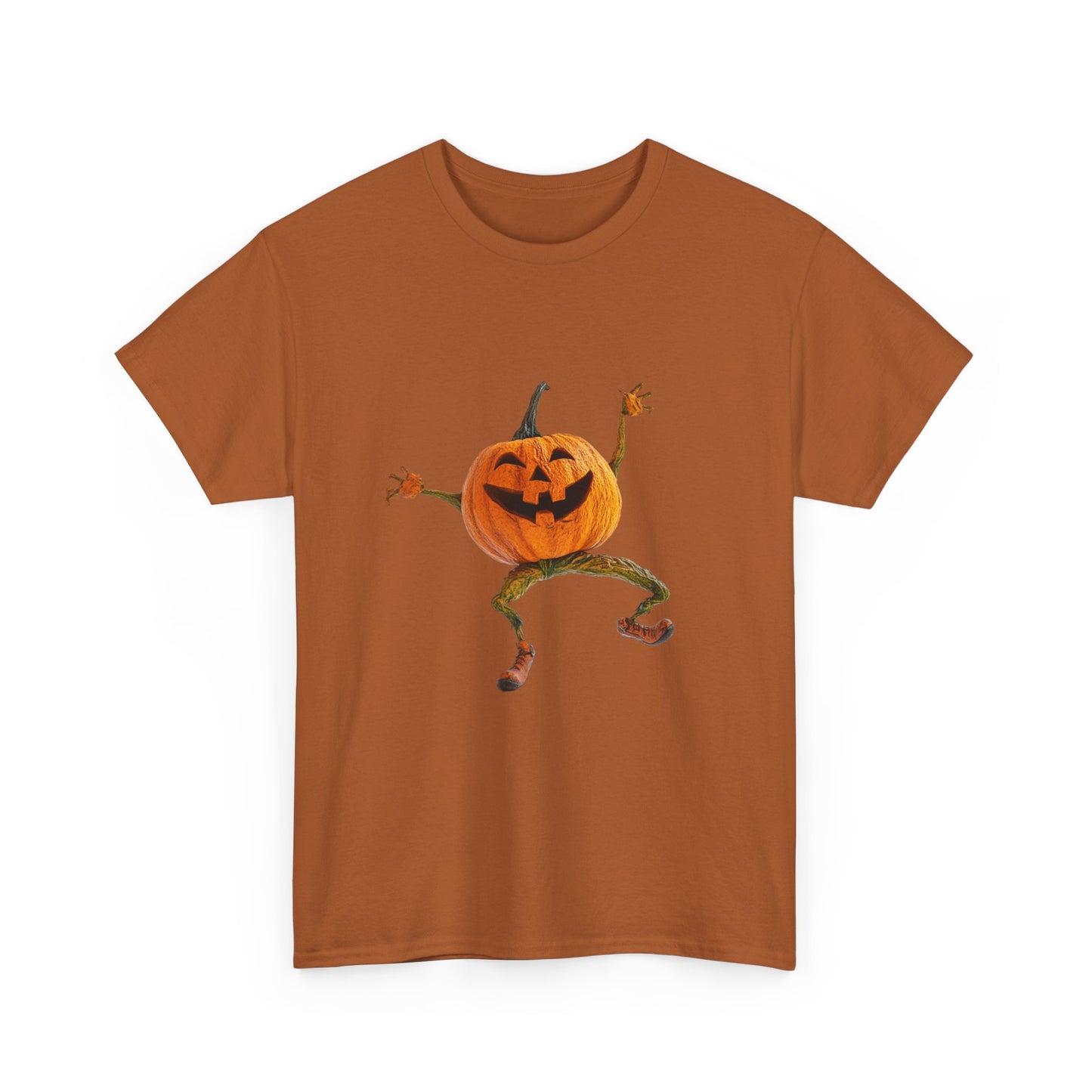 Dancing Pumpkin Man - Unisex Heavy Cotton Tee