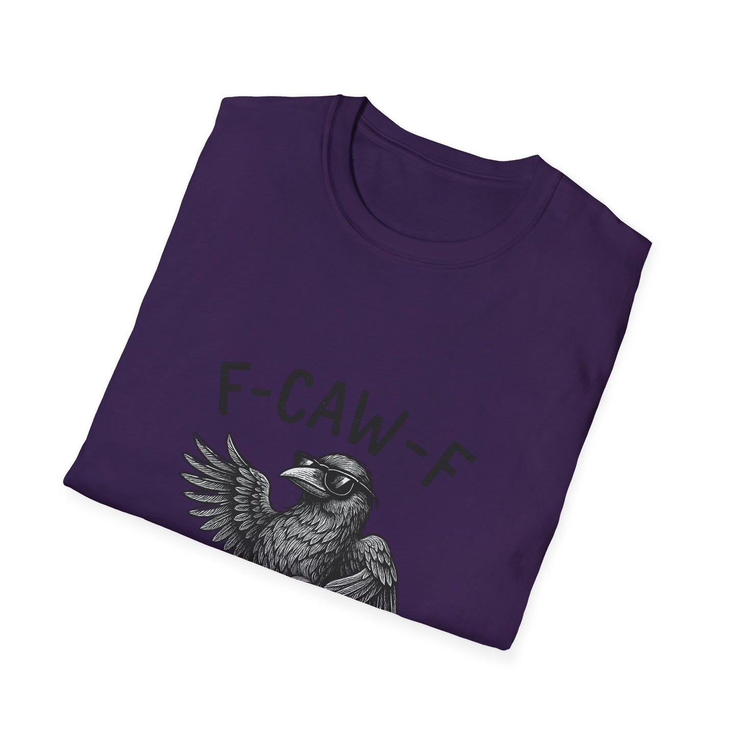 F-Caw-F Unisex Funny T-Shirt, Quirky Graphic Tee, Gifts for Bird Lovers, Casual Wear, Nature Lover Apparel
