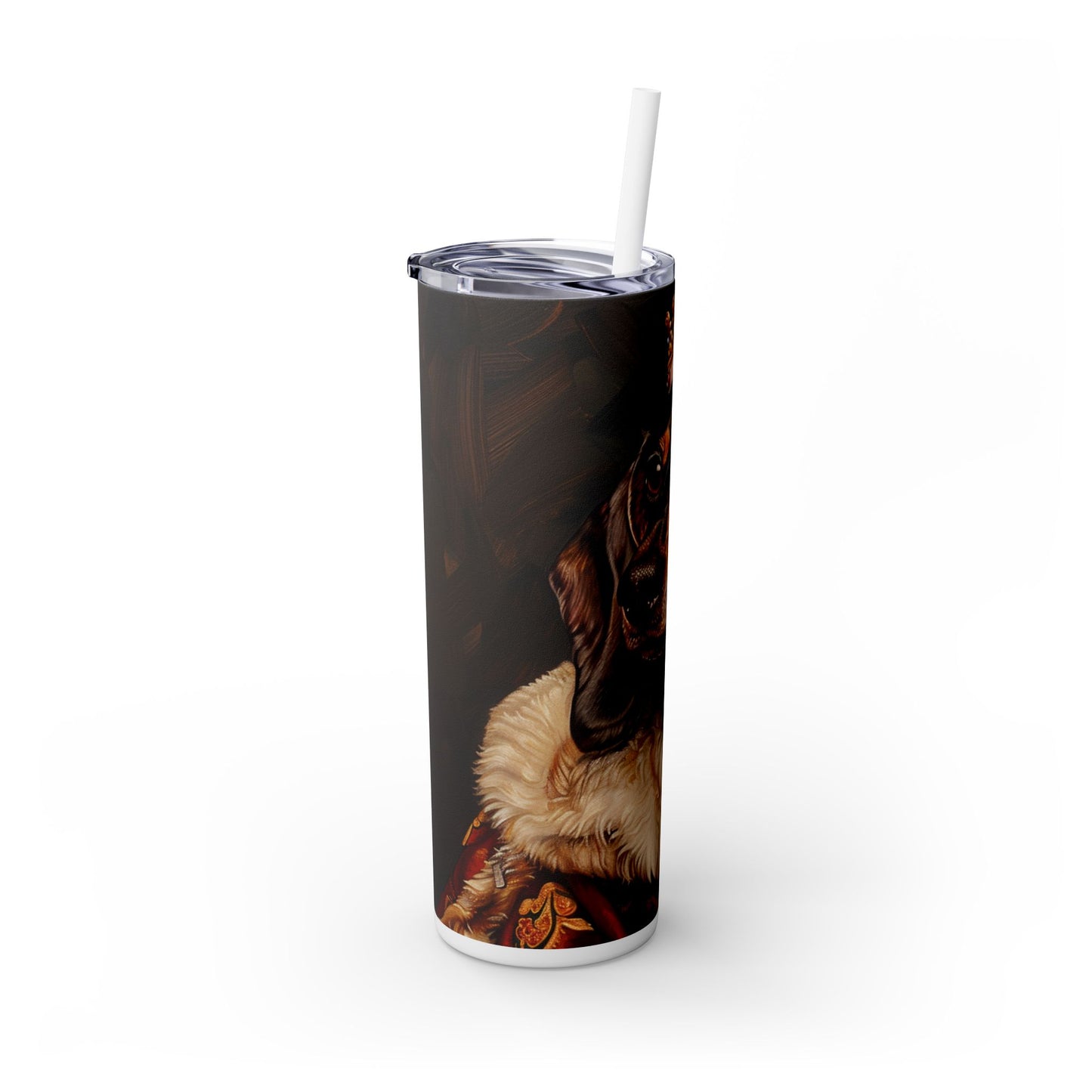 Lord Doxie - Skinny Tumbler with Straw, 20oz