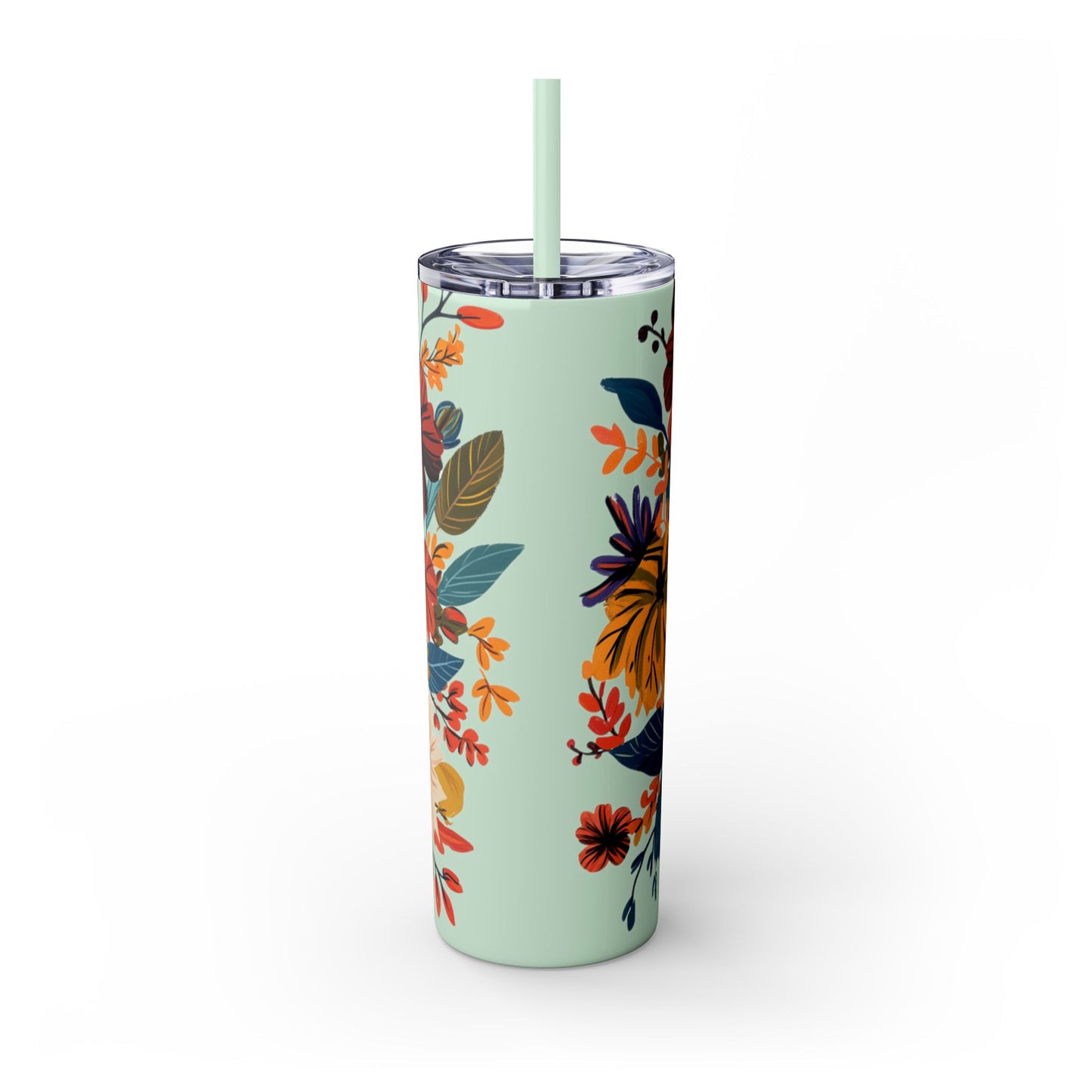 It's Fall Y'all - - Skinny Tumbler with Straw, 20oz