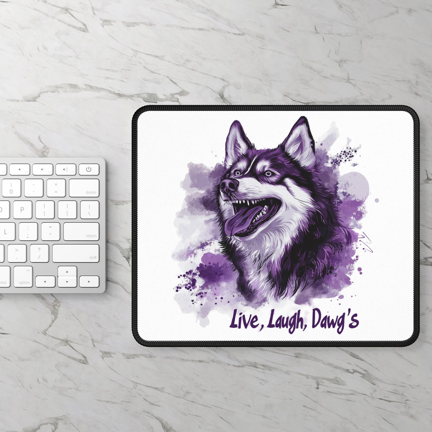 Washington University Huskies, Live, Laugh, Dawg's - Gaming Mouse Pad