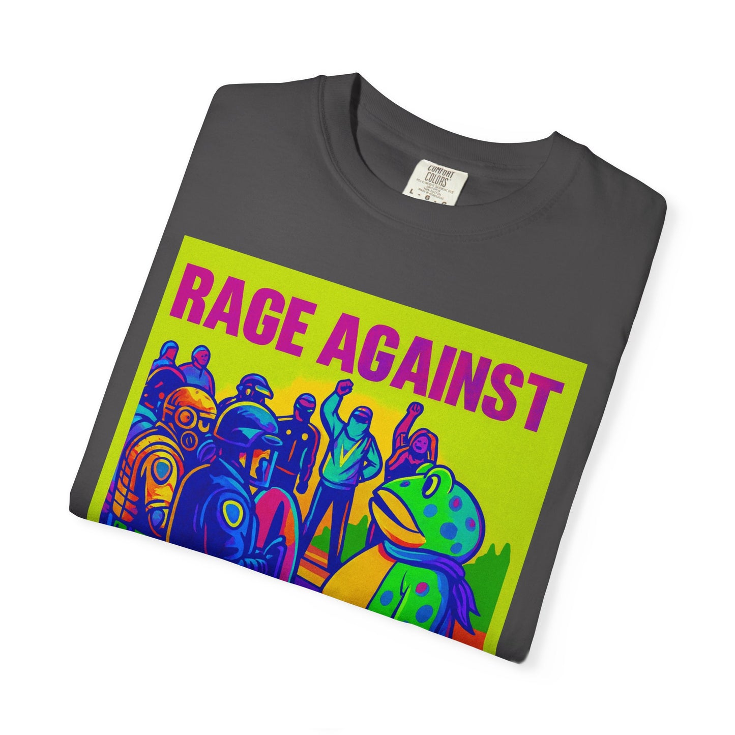 Funny Frog Rage! Unisex T-shirt - Portland Oregon Ice Agents Rage Against The Machine