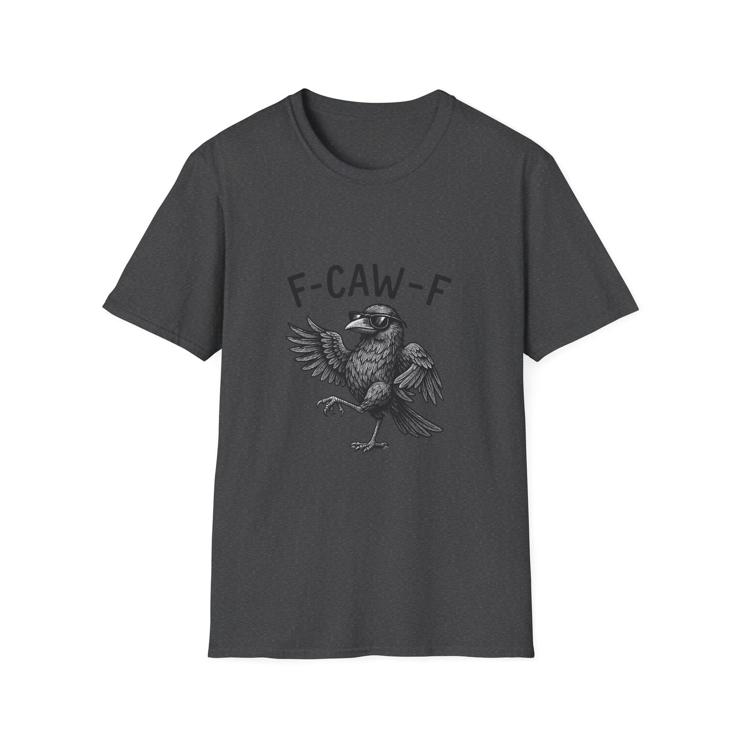 F-Caw-F Unisex Funny T-Shirt, Quirky Graphic Tee, Gifts for Bird Lovers, Casual Wear, Nature Lover Apparel