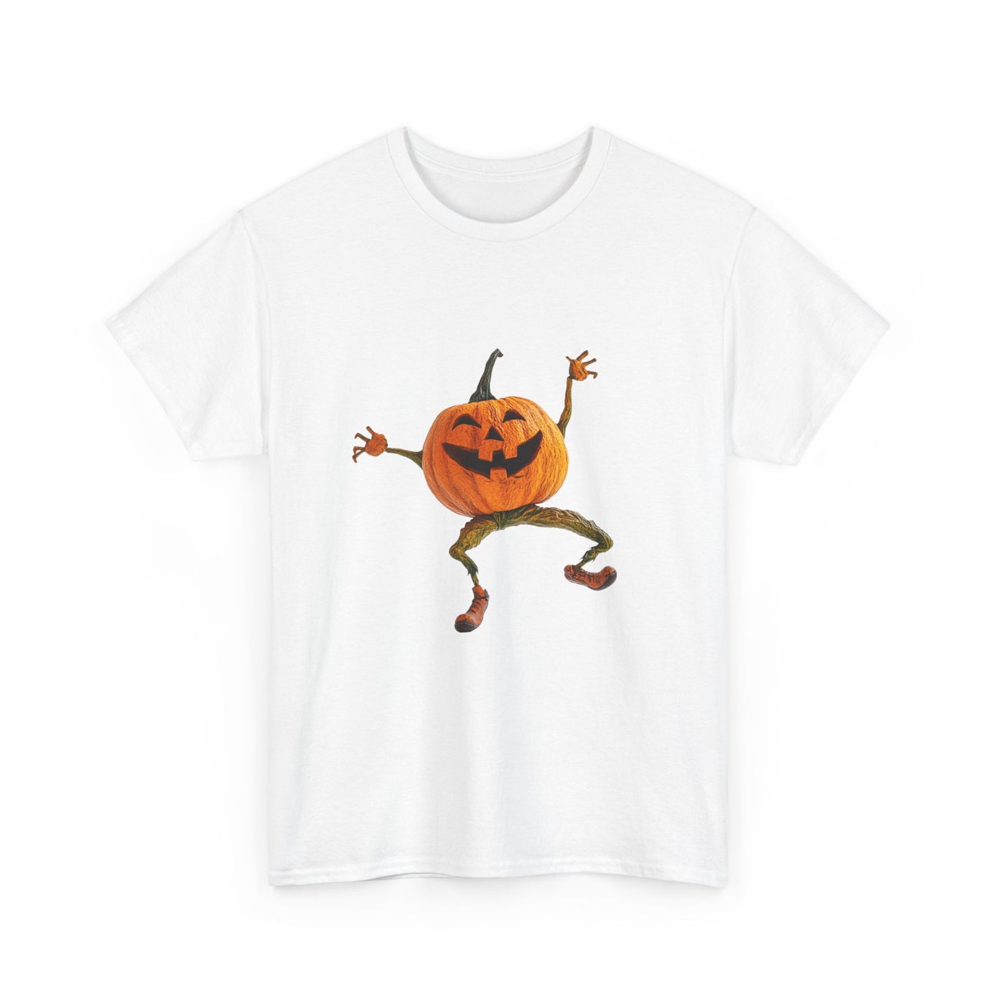 Dancing Pumpkin Man - Unisex Heavy Cotton Tee