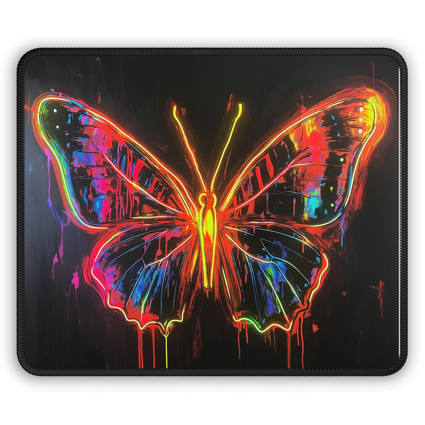 Neon Butterfly - Gaming Mouse Pad