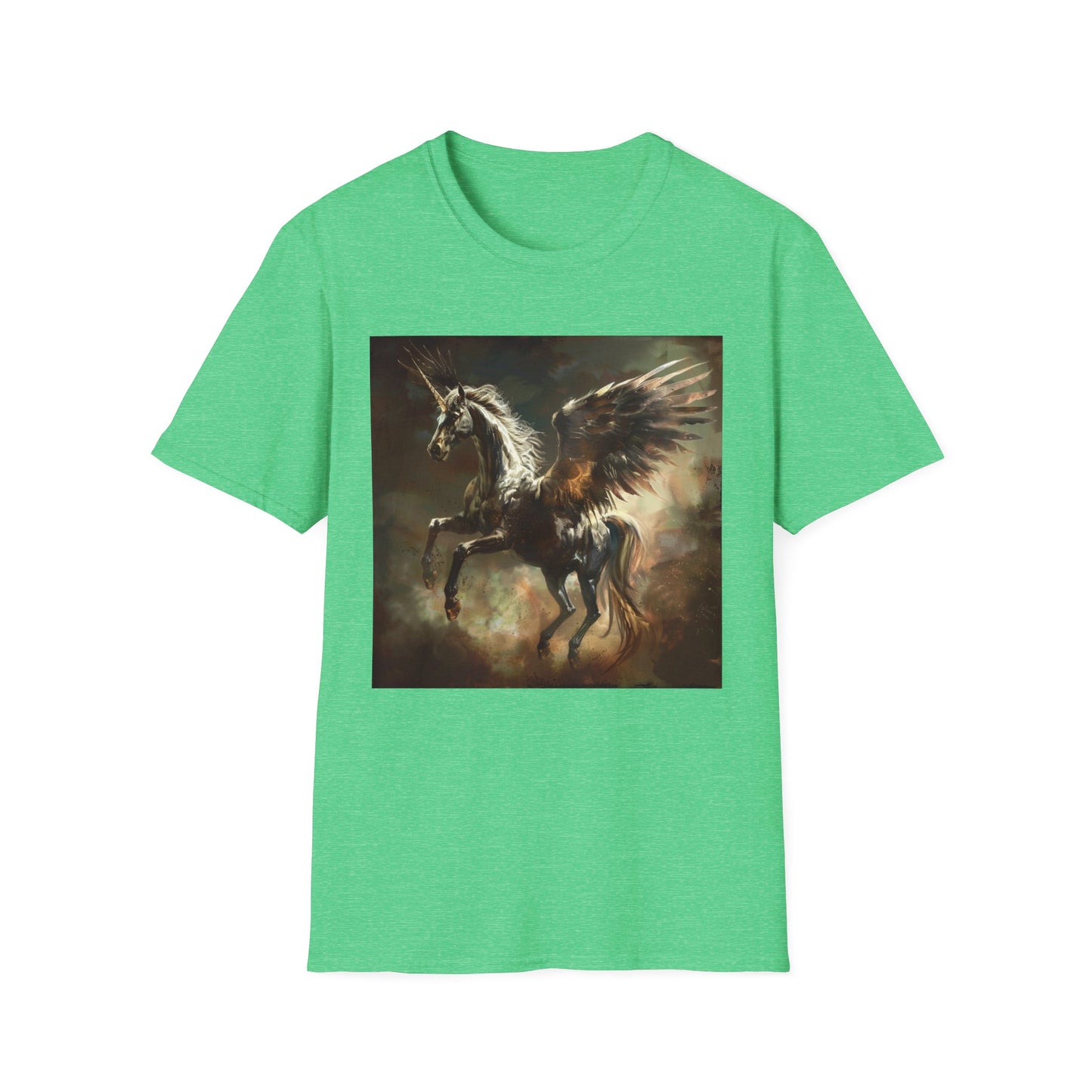 Pegasus flying Unicorn - Unisex Softstyle T-Shirt