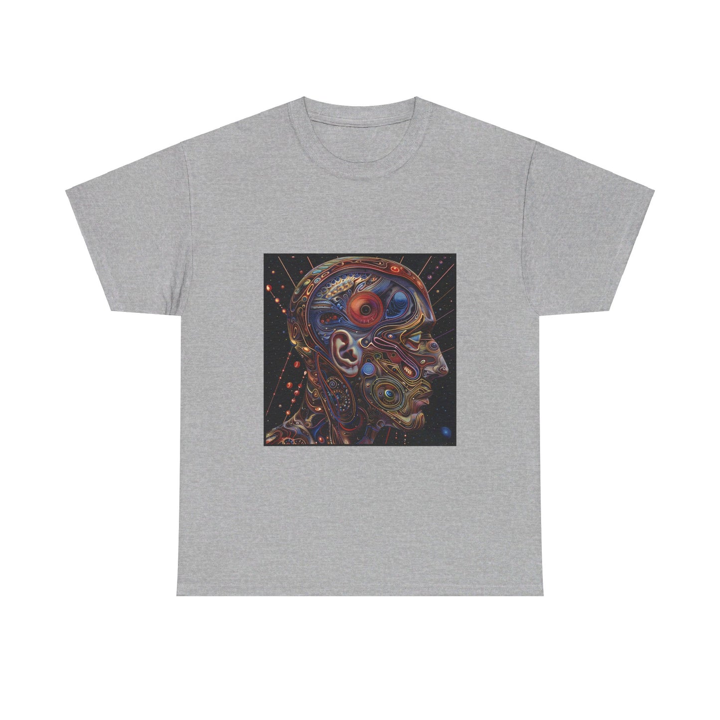 Fractal face - Unisex Heavy Cotton Tee
