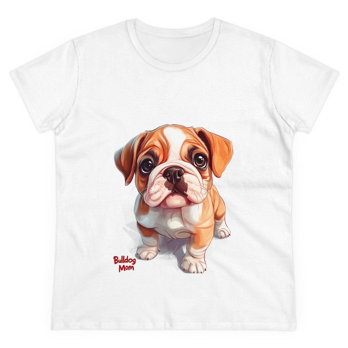 Bulldog Mom - Women's Midweight Cotton Tee