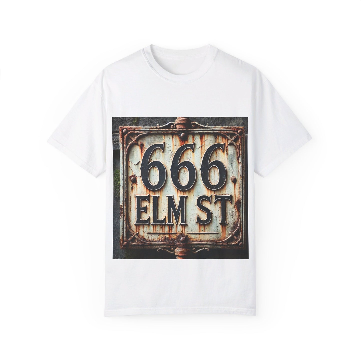 666 Elm St - Unisex Garment-Dyed T-shirt
