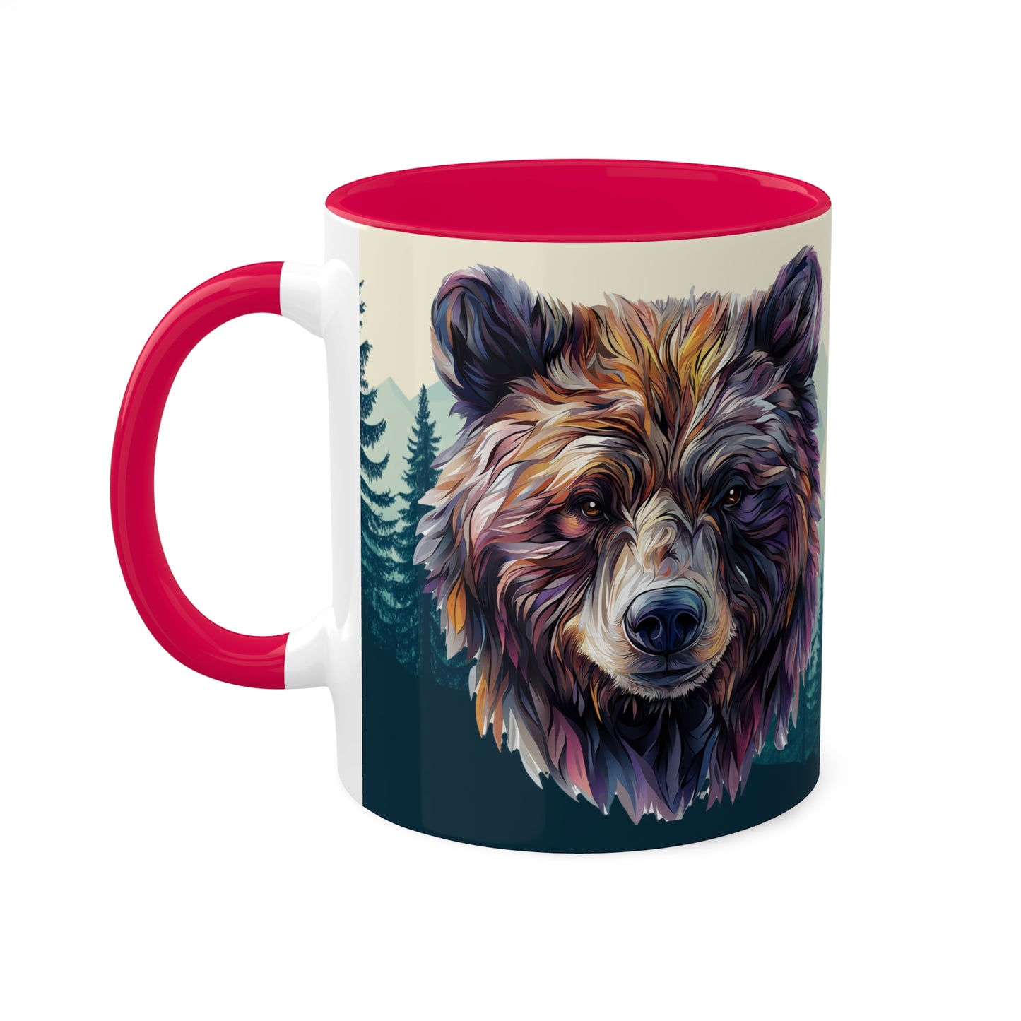Artistic Bear - Colorful Mugs, 11oz
