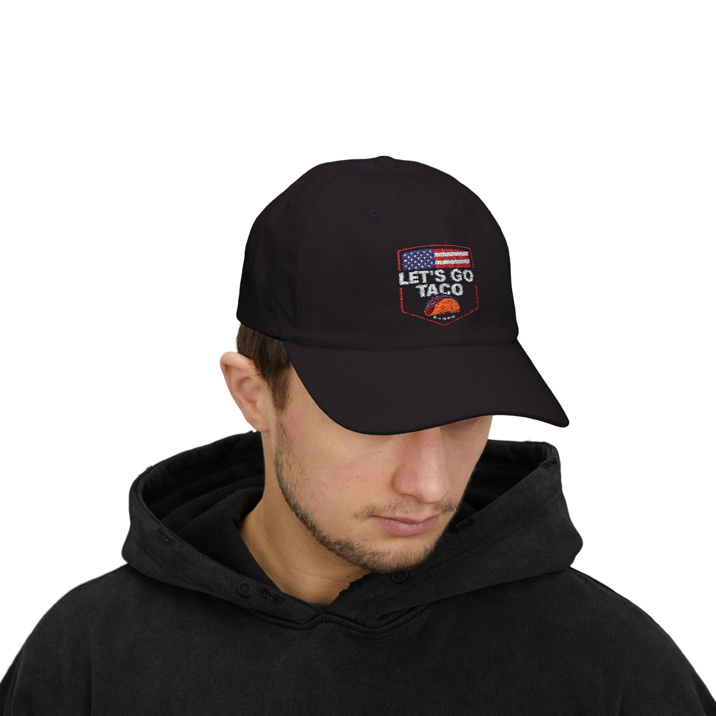 Cap Let's go Taco funny DJT. Dad hat.