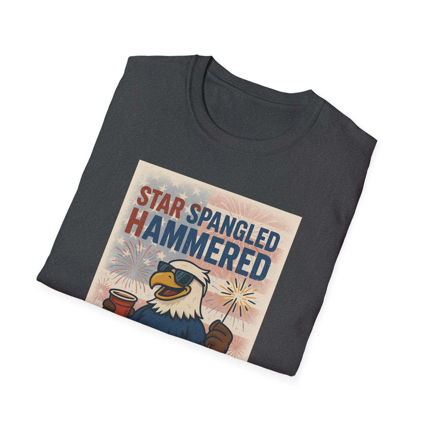 Star Spangled Hammered T-Shirt - 4th of July Celebration Tee