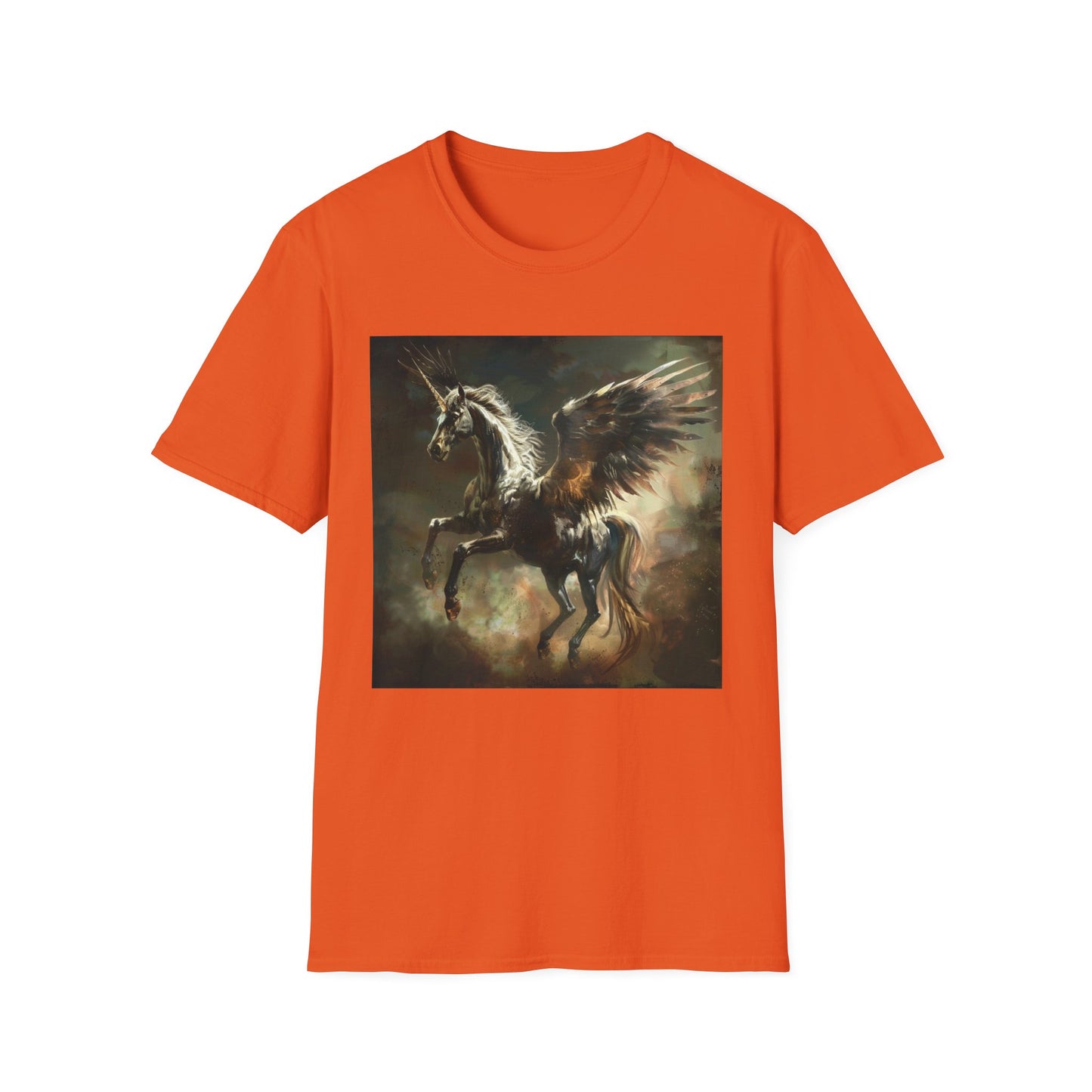 Pegasus flying Unicorn - Unisex Softstyle T-Shirt