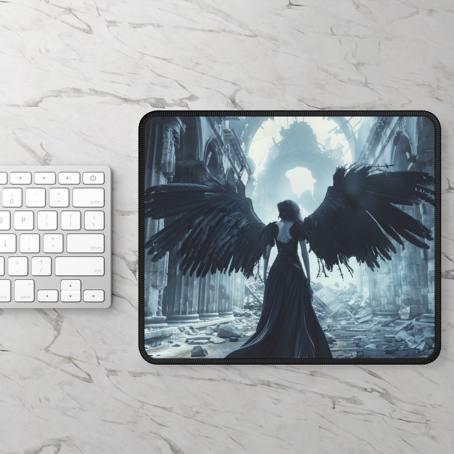 Angel in Ruins - Gaming Mouse Pad