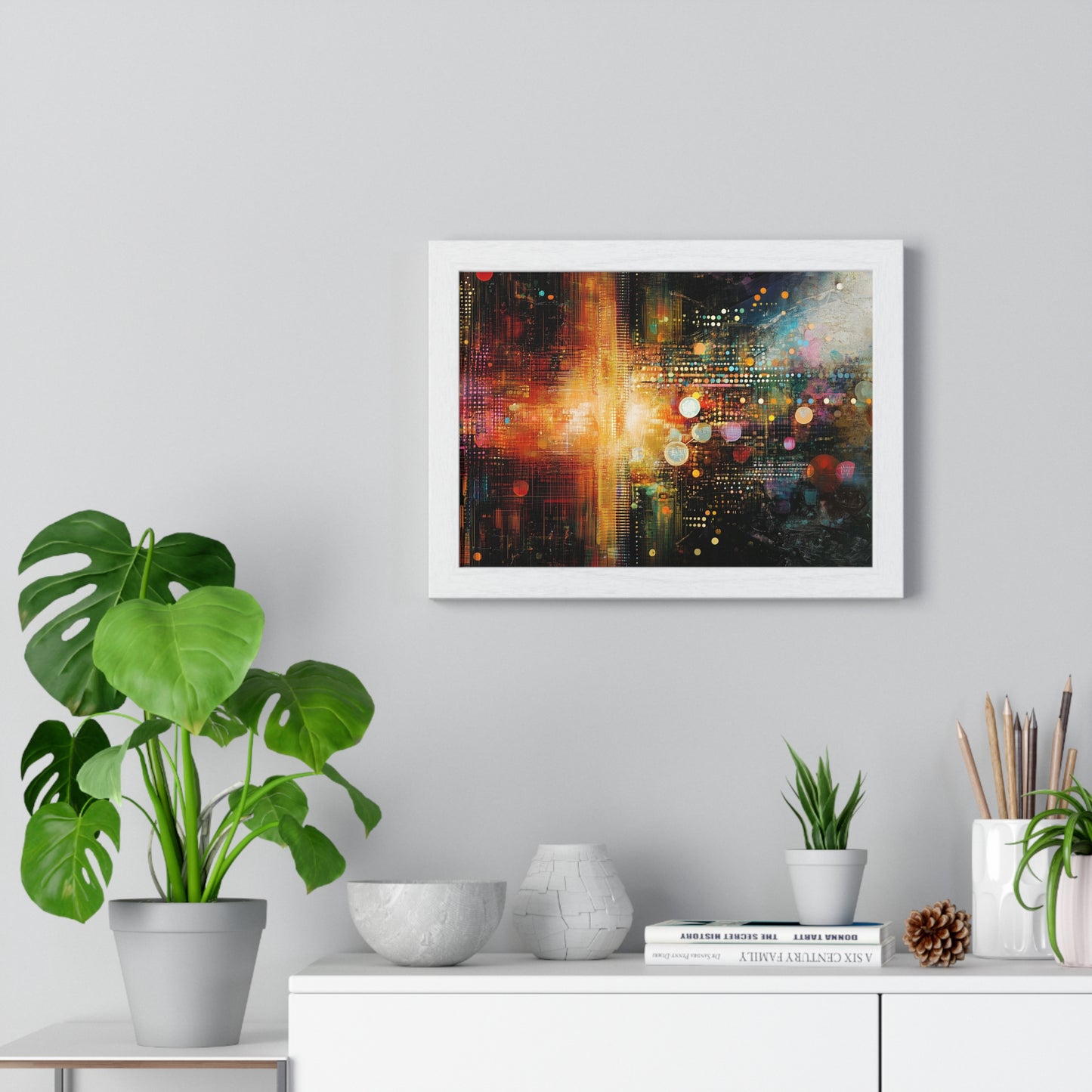 Multidimensional collisions - Horizontal Framed Poster